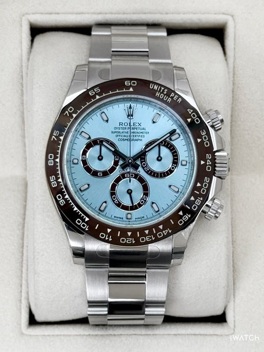 NEW 2016 Rolex Daytona 40mm 116506 Platinum Ice Blue Dial (STICKERED)