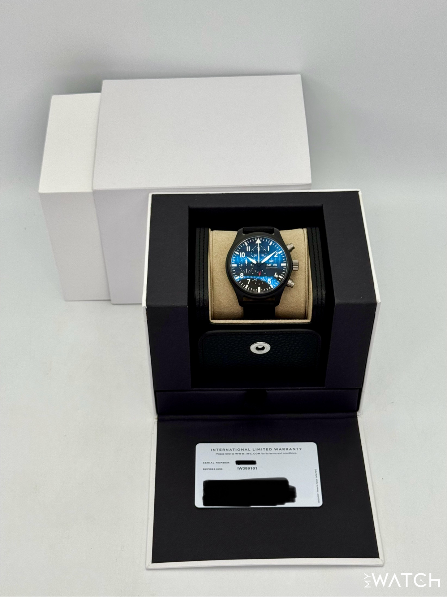 2024 IWC Pilot’s Watch Chronograph "Top Gun" 44.5mm IW389101 Ceramic Black Dial