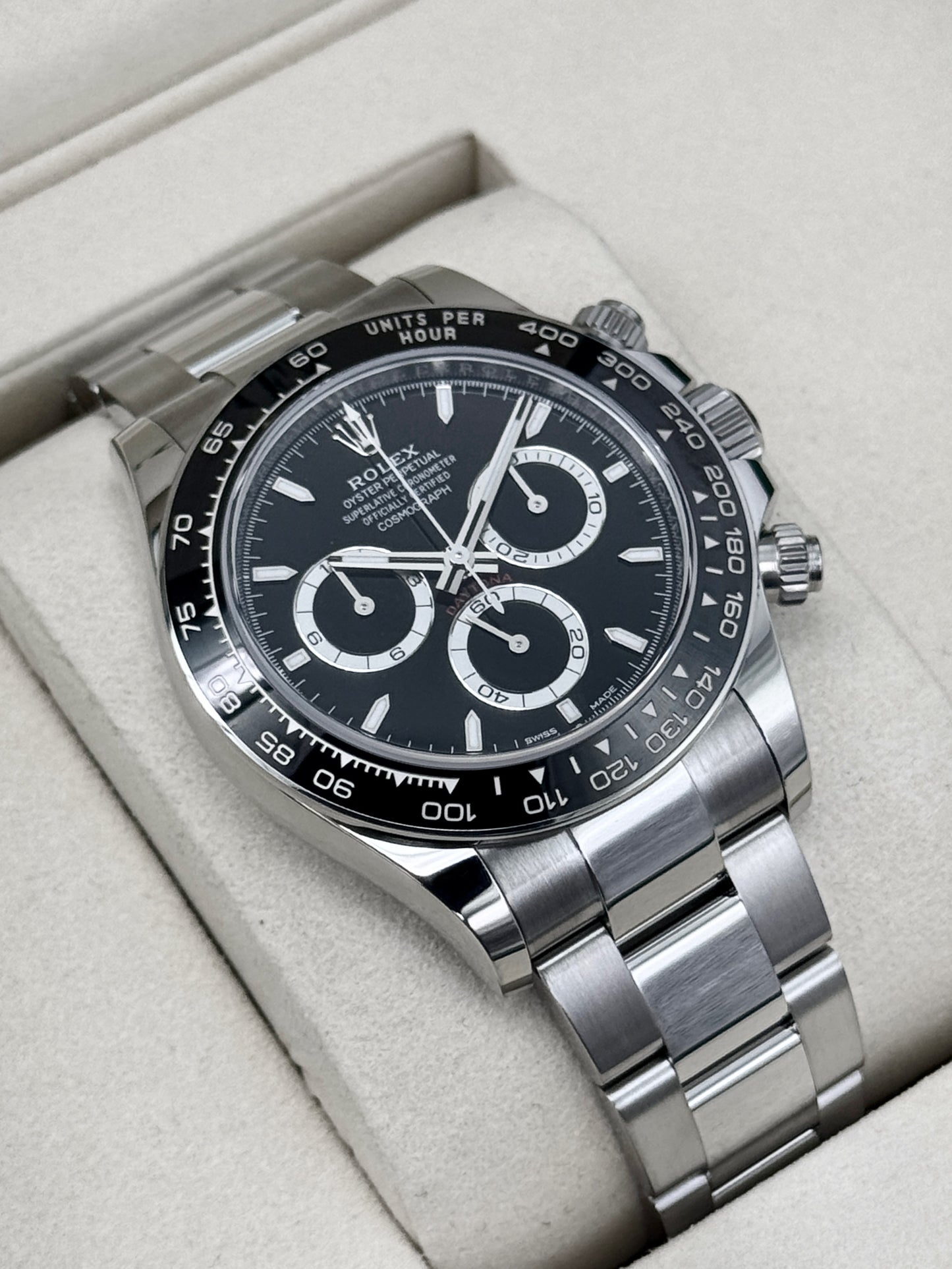 NEW 2025 Rolex Daytona 40mm 126500LN Stainless Steel Black Dial