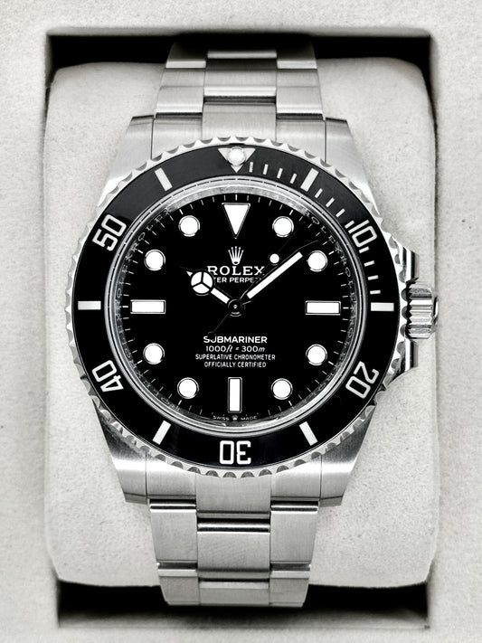 2026 Rolex Submariner 41mm 124060 Stainless Steel Black Dial
