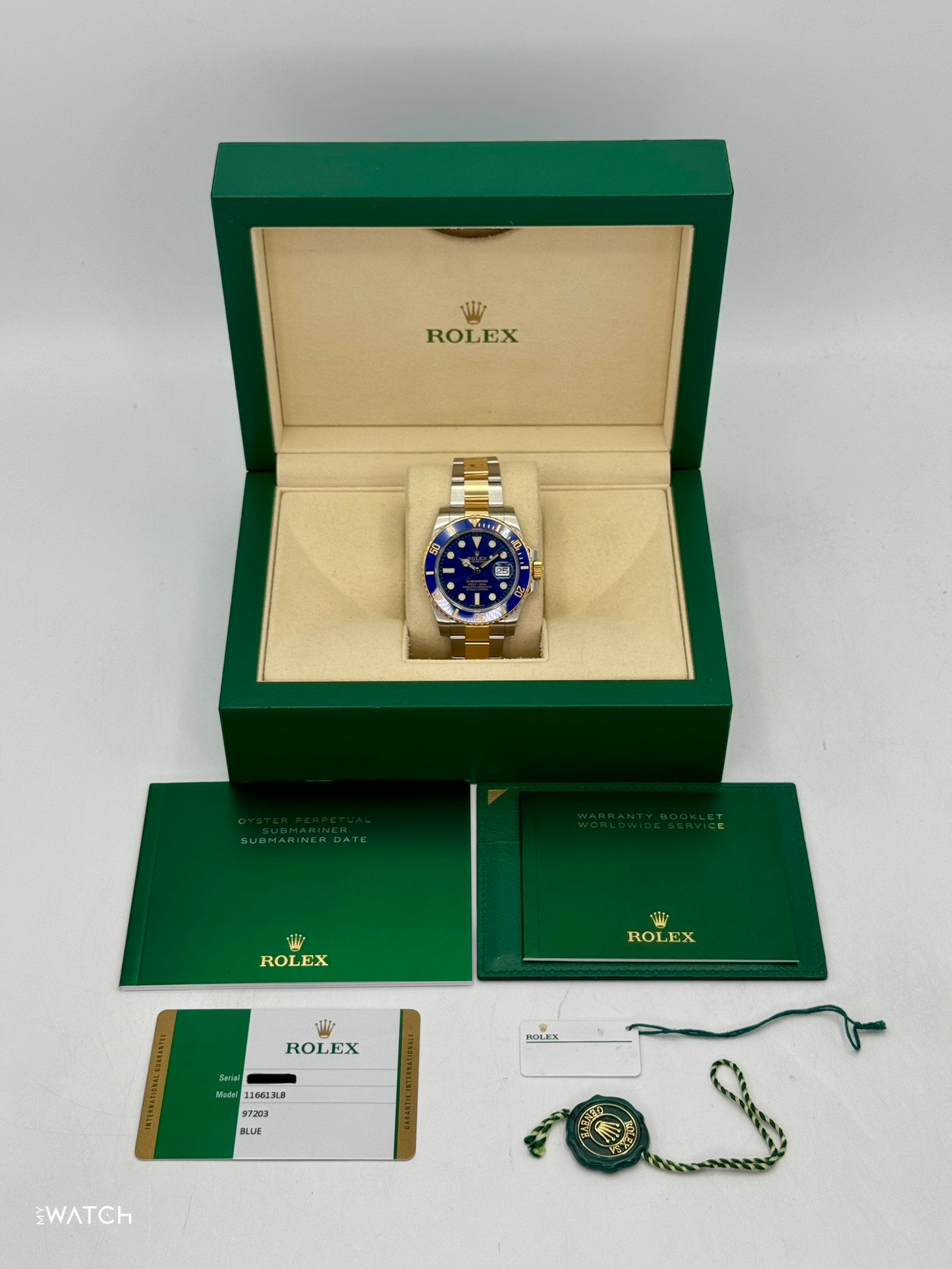 2020 Rolex Submariner "Bluesy" 40mm 116613LB Two-Tone Blue Dial - MyWatchLLC