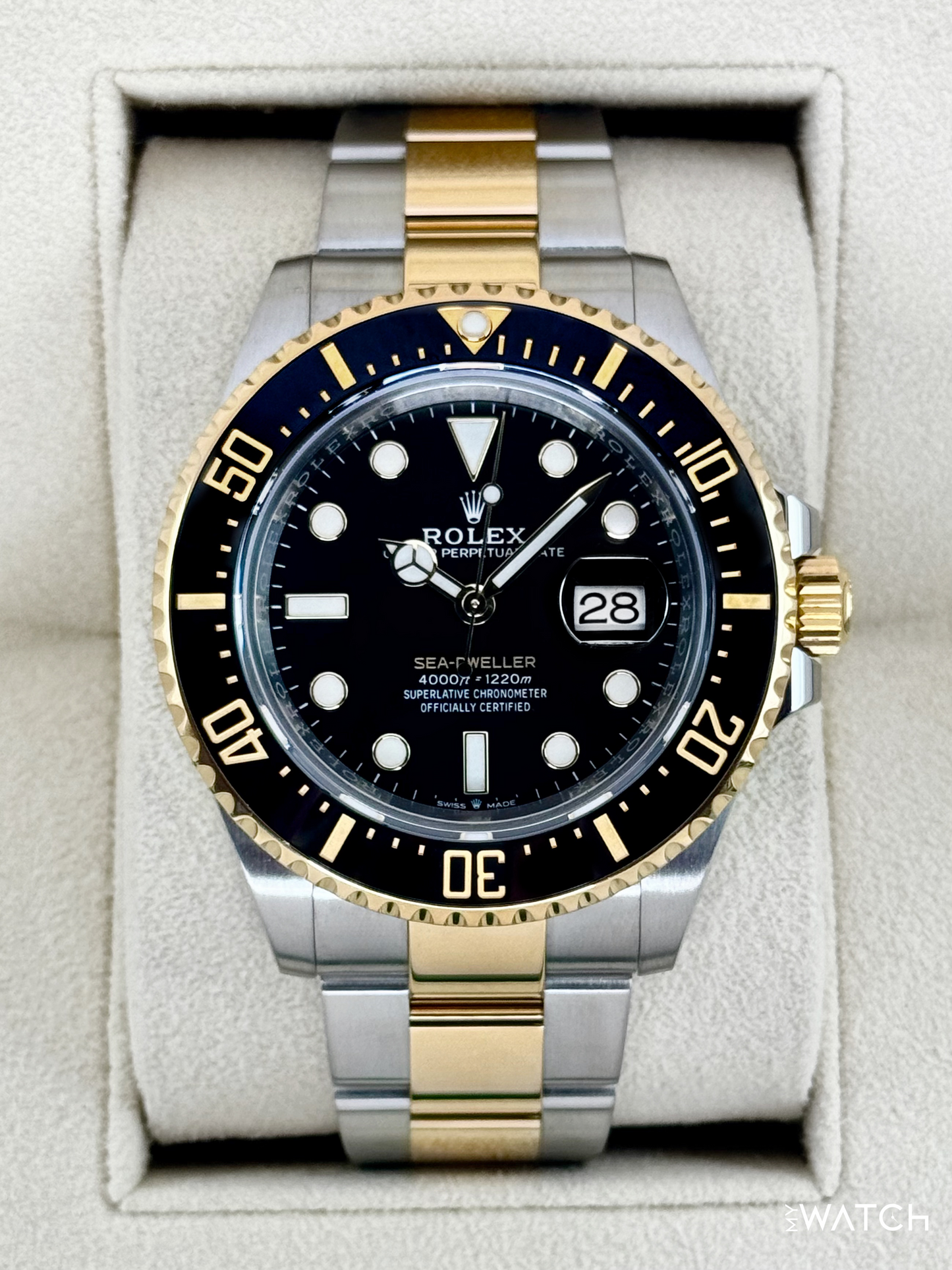 2022 Rolex Sea-Dweller 43mm 126603 Two-Tone Black Dial - MyWatchLLC