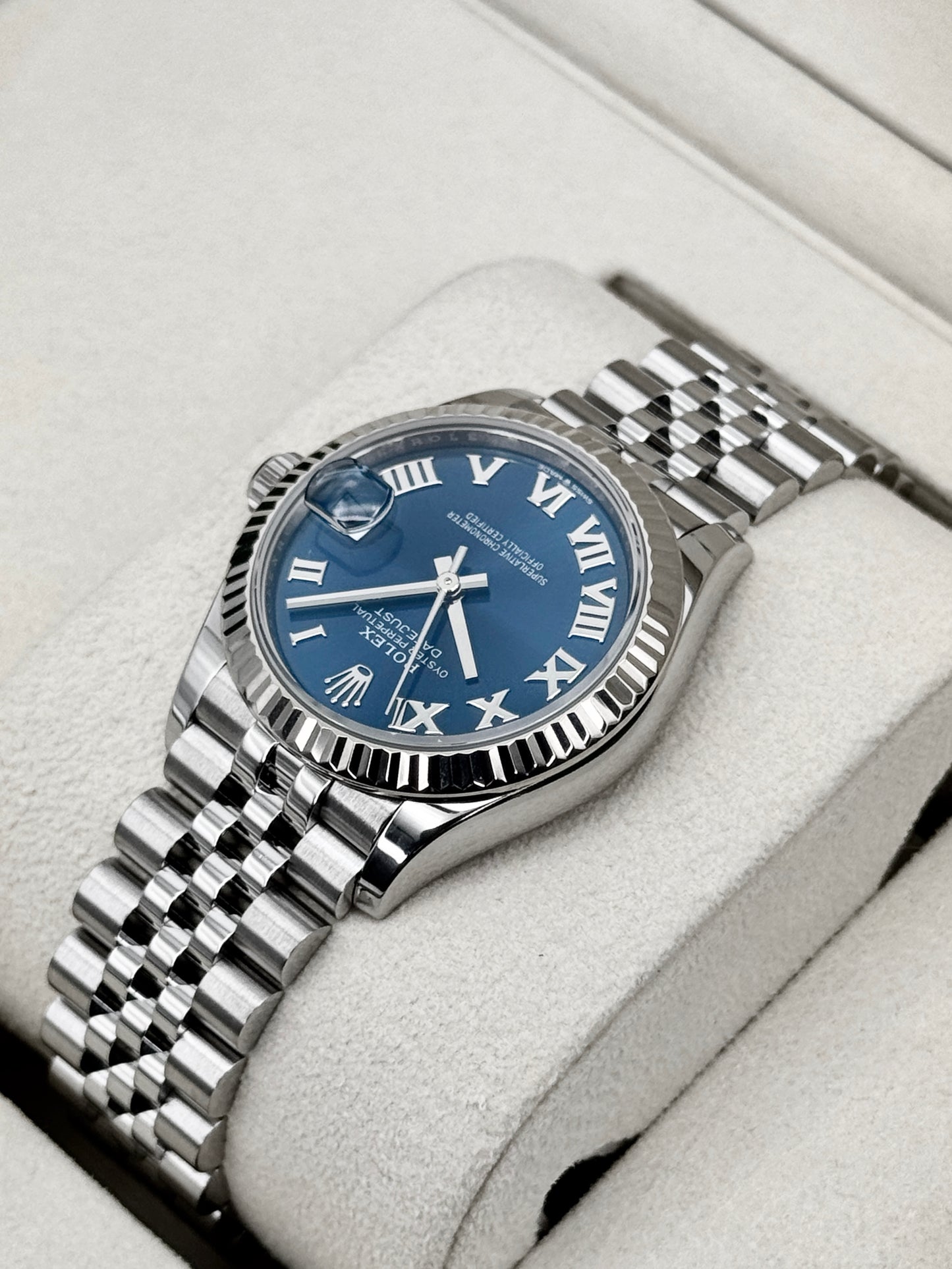 2025 Rolex Datejust 31mm 278274 Stainless Steel Jubilee Blue Dial