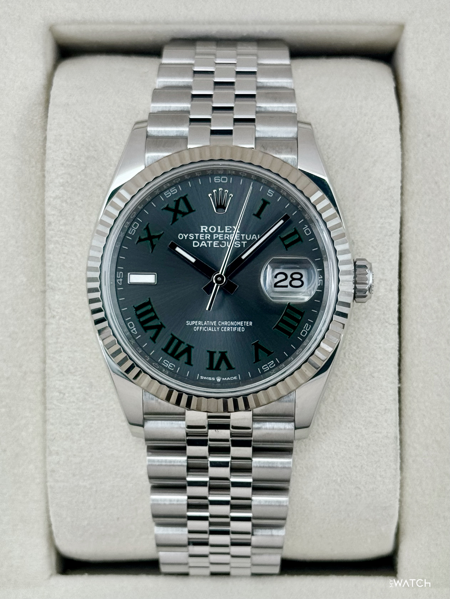 2025 Rolex Datejust 36mm 126234 Jubilee Wimbledon Dial - MyWatchLLC