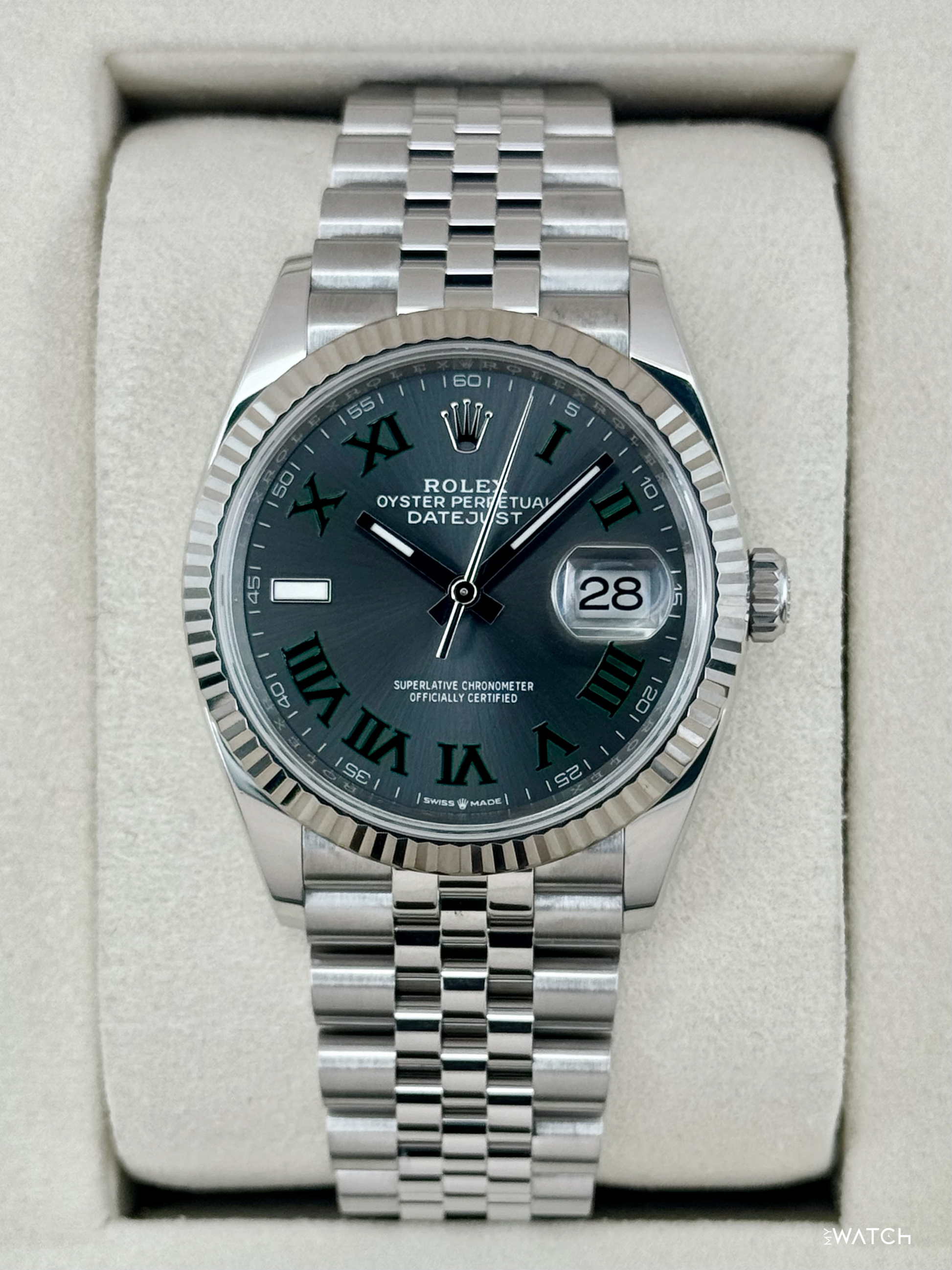 2025 Rolex Datejust 36mm 126234 Jubilee Wimbledon Dial - MyWatchLLC