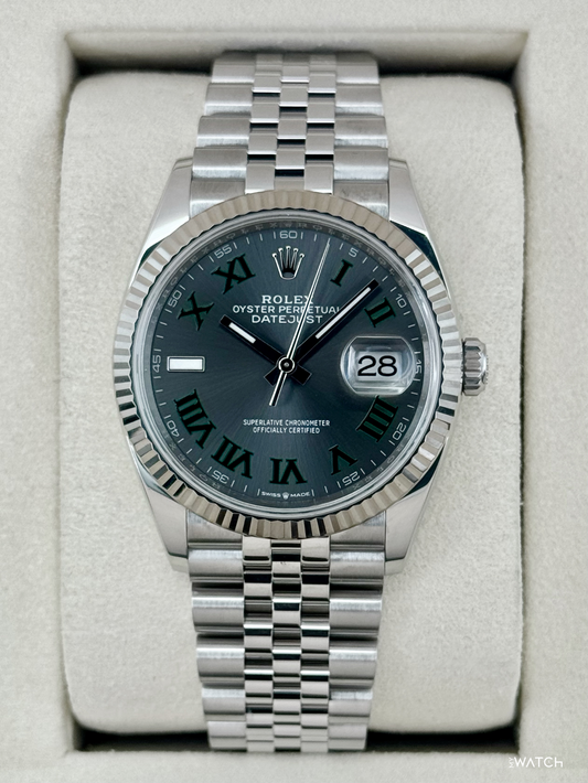 2025 Rolex Datejust 36mm 126234 Jubilee Wimbledon Dial
