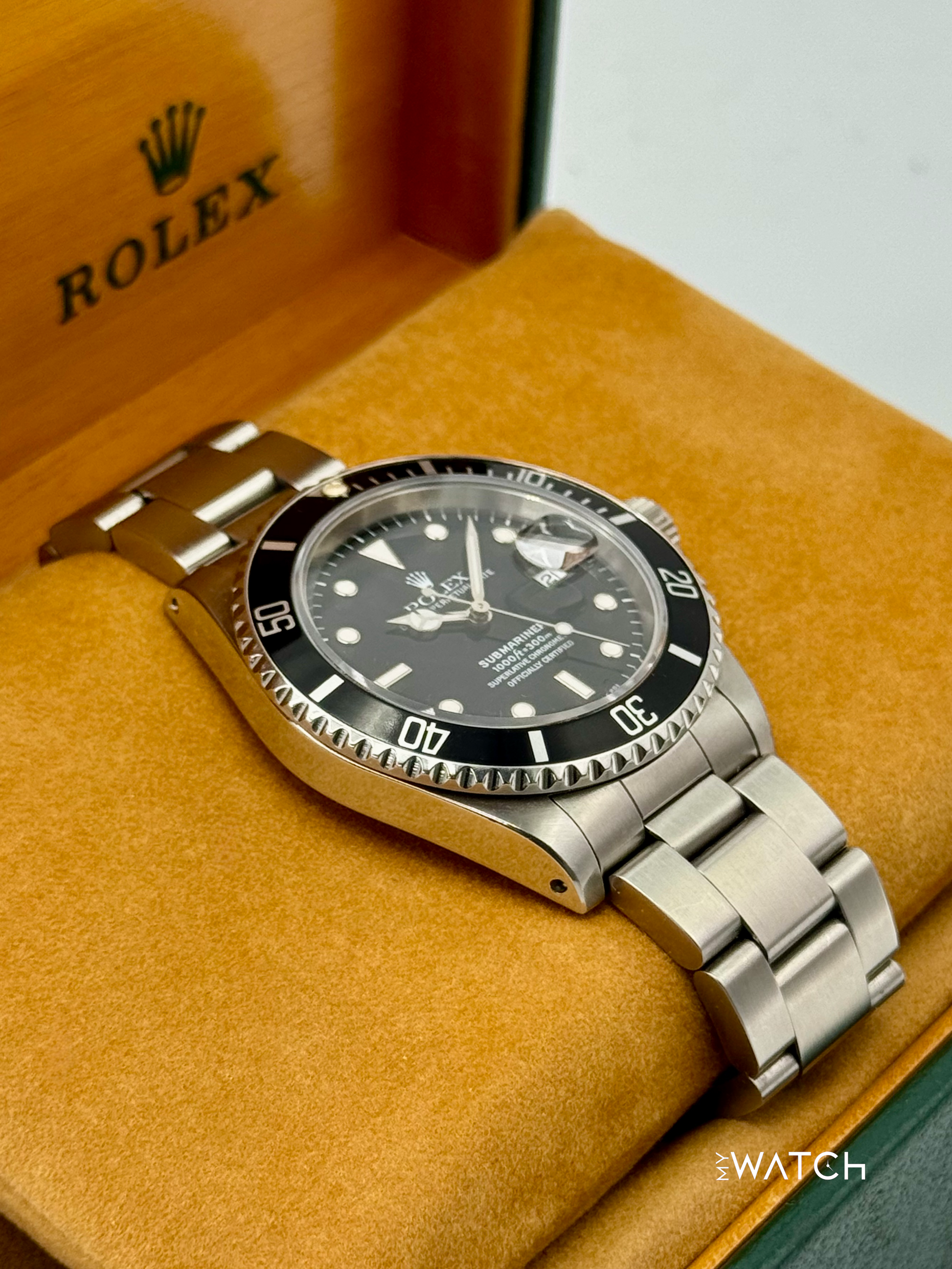 1993 Rolex Submariner 40mm 16610 Stainless Steel Black Dial - MyWatchLLC