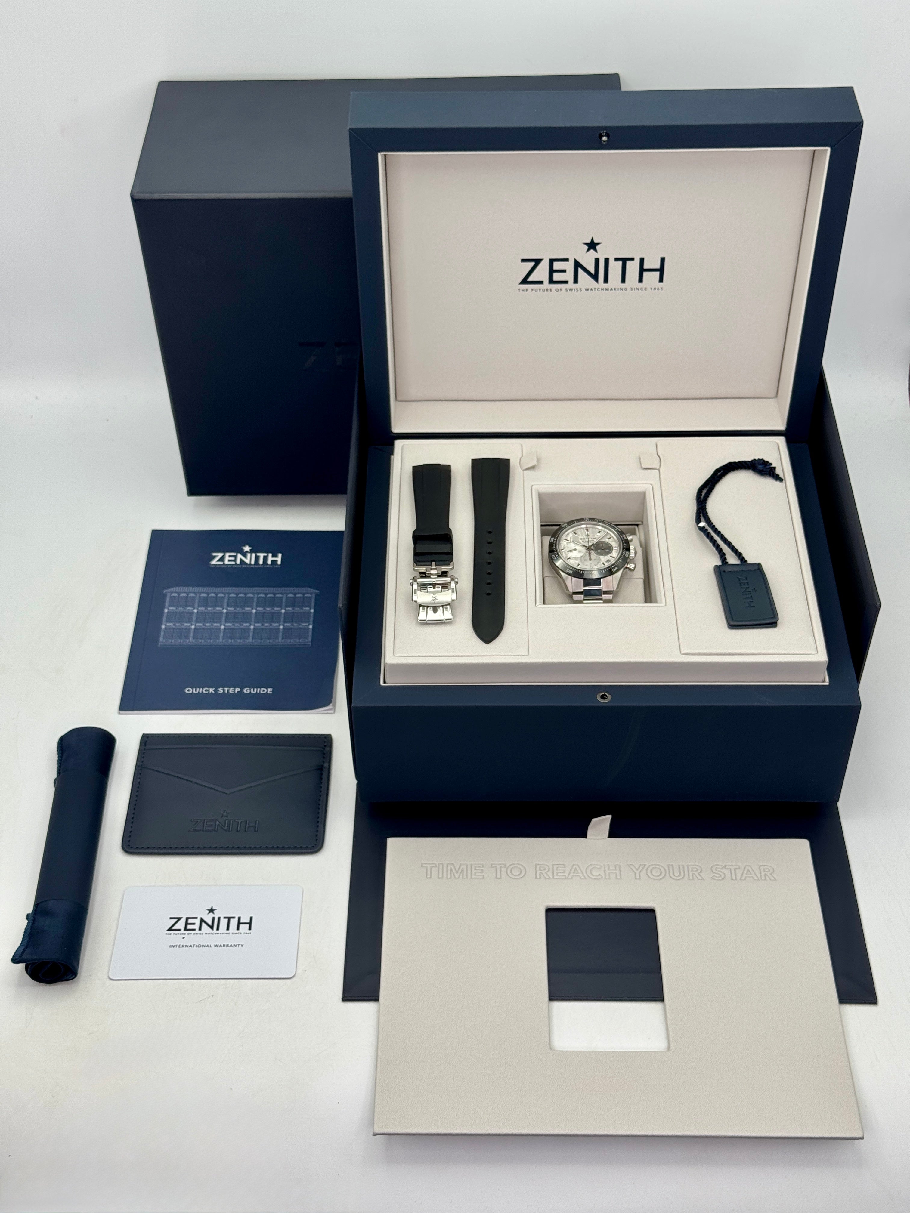 2026 Zenith Sport 41mm 03.3120.3600/76.M3100 Stainless Steel Meteorite