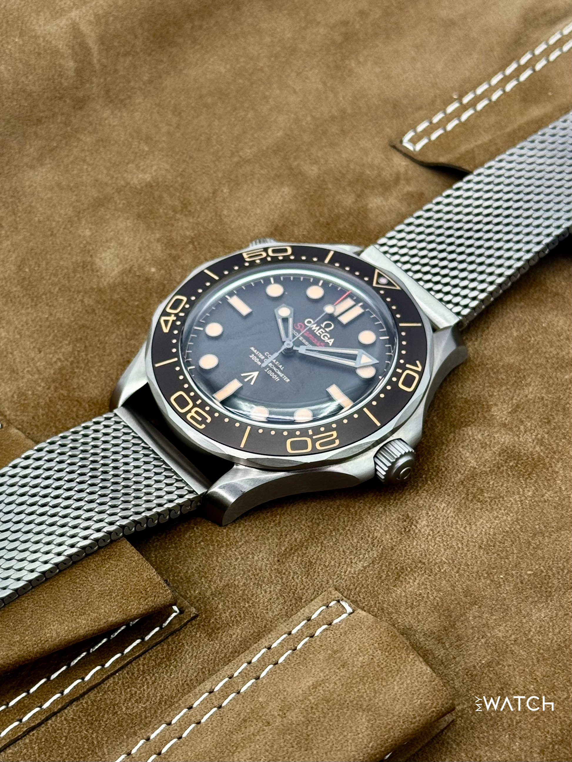 NEW 2026 Omega Seamaster Diver 300M 007 42mm Titanium Brown Dial - MyWatchLLC