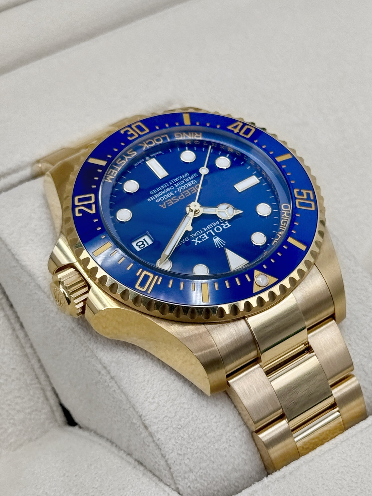 2025 Rolex Deepsea 44mm 136668LB Yellow Gold Blue Dial