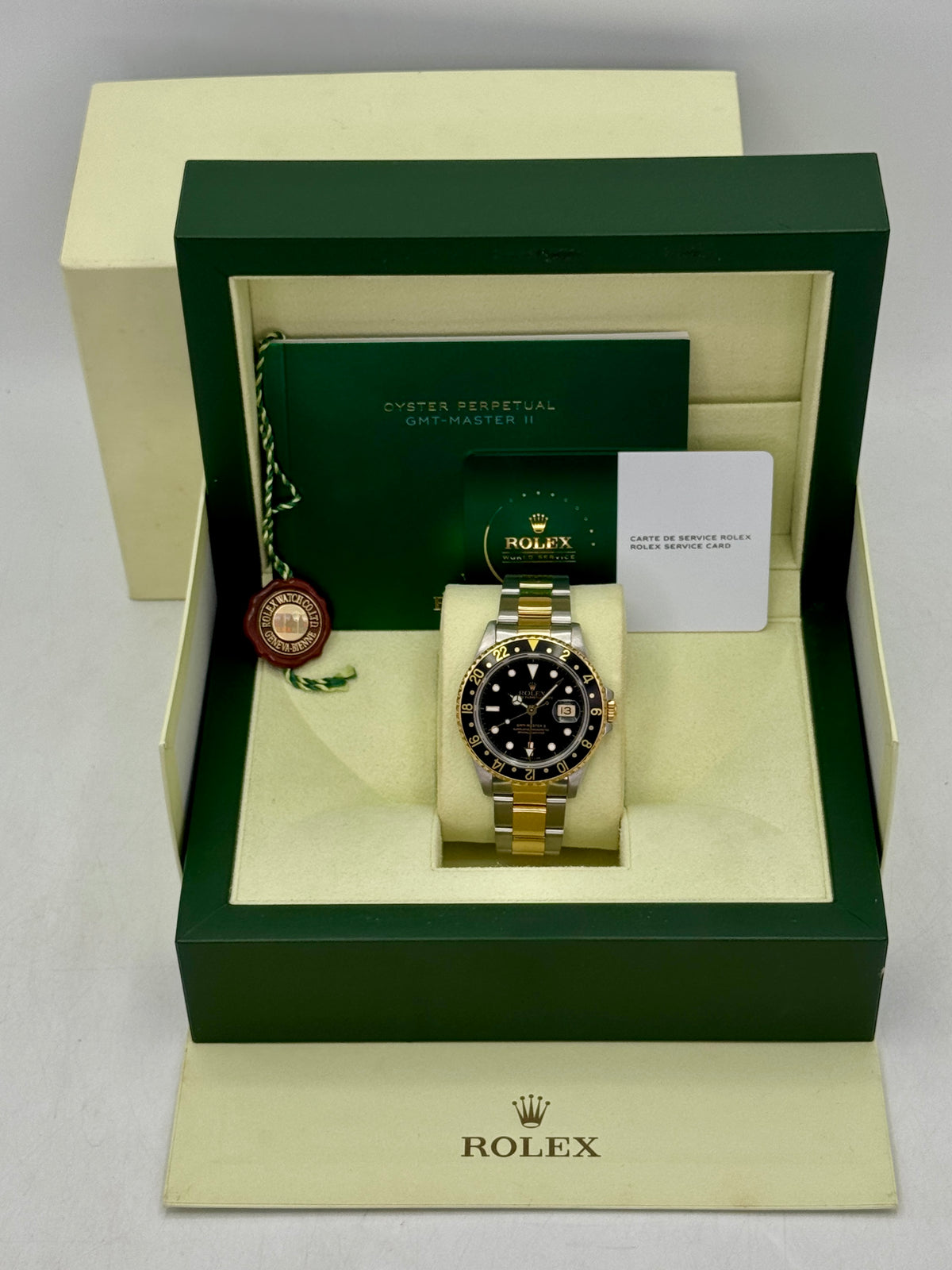 1991 Rolex GMT-Master II 40mm 16713LN Two-Tone Oyster Black Dial (RSC)
