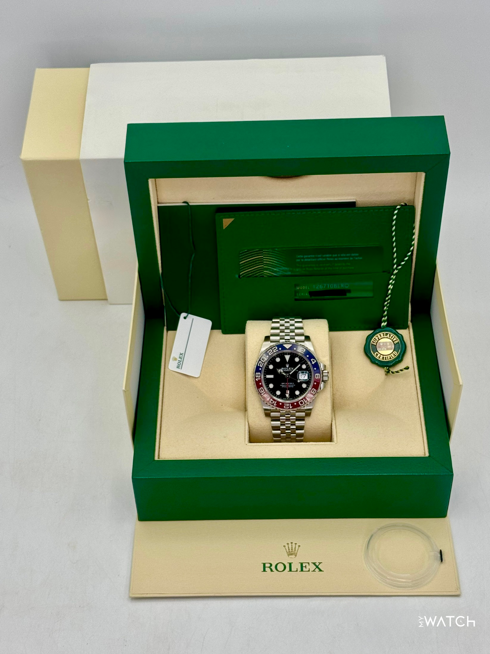 2020 Rolex GMT-Master II "Pepsi" 40mm 126710BLRO Jubilee (STICKERED) - MyWatchLLC