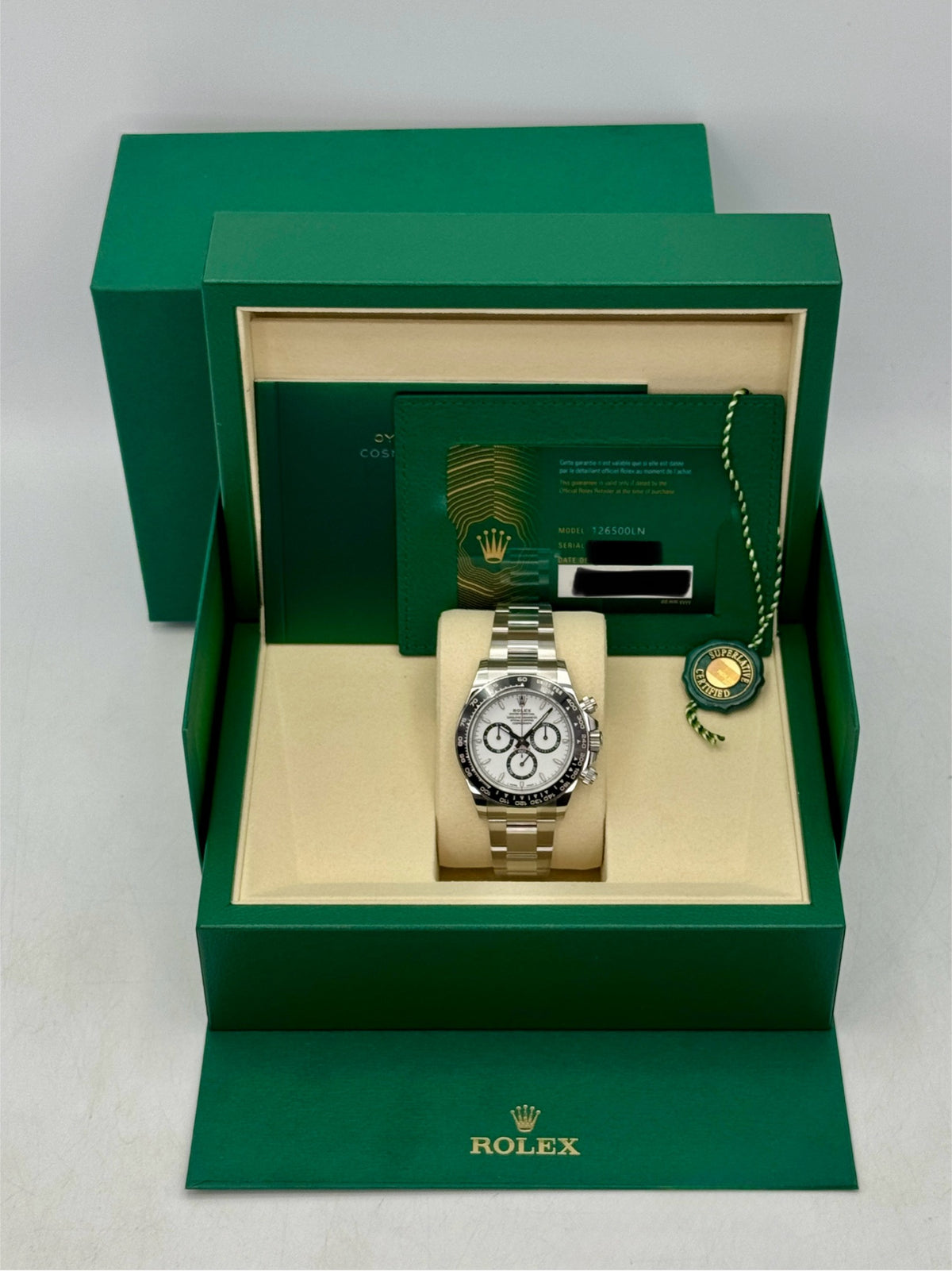NEW 2026 Rolex Daytona 40mm 126500LN Stainless Steel Panda Dial (STICKERED)