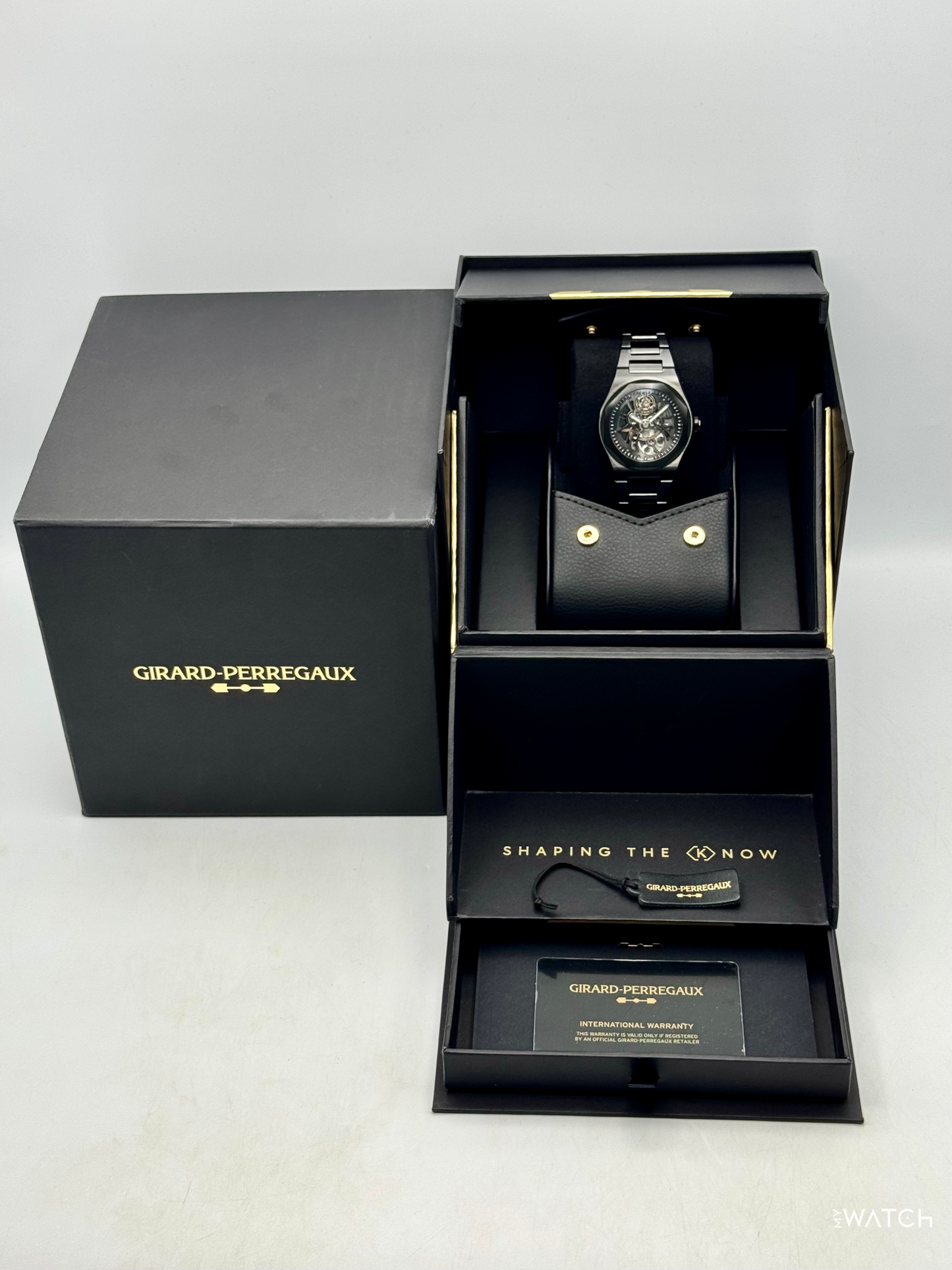 NEW 2025 Girard-Perregaux Laureato 42mm 81015-32-001-32A Black Skelton Dial - MyWatchLLC