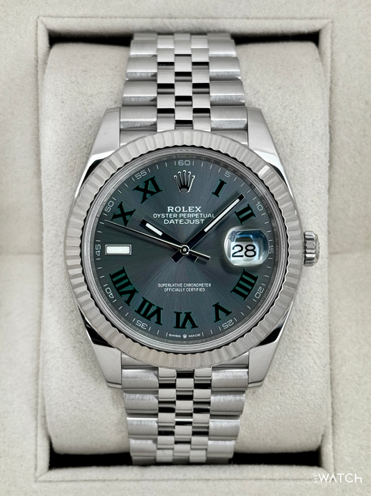 2024 Rolex Datejust 41mm 126334 Jubilee Wimbledon Dial - MyWatchLLC