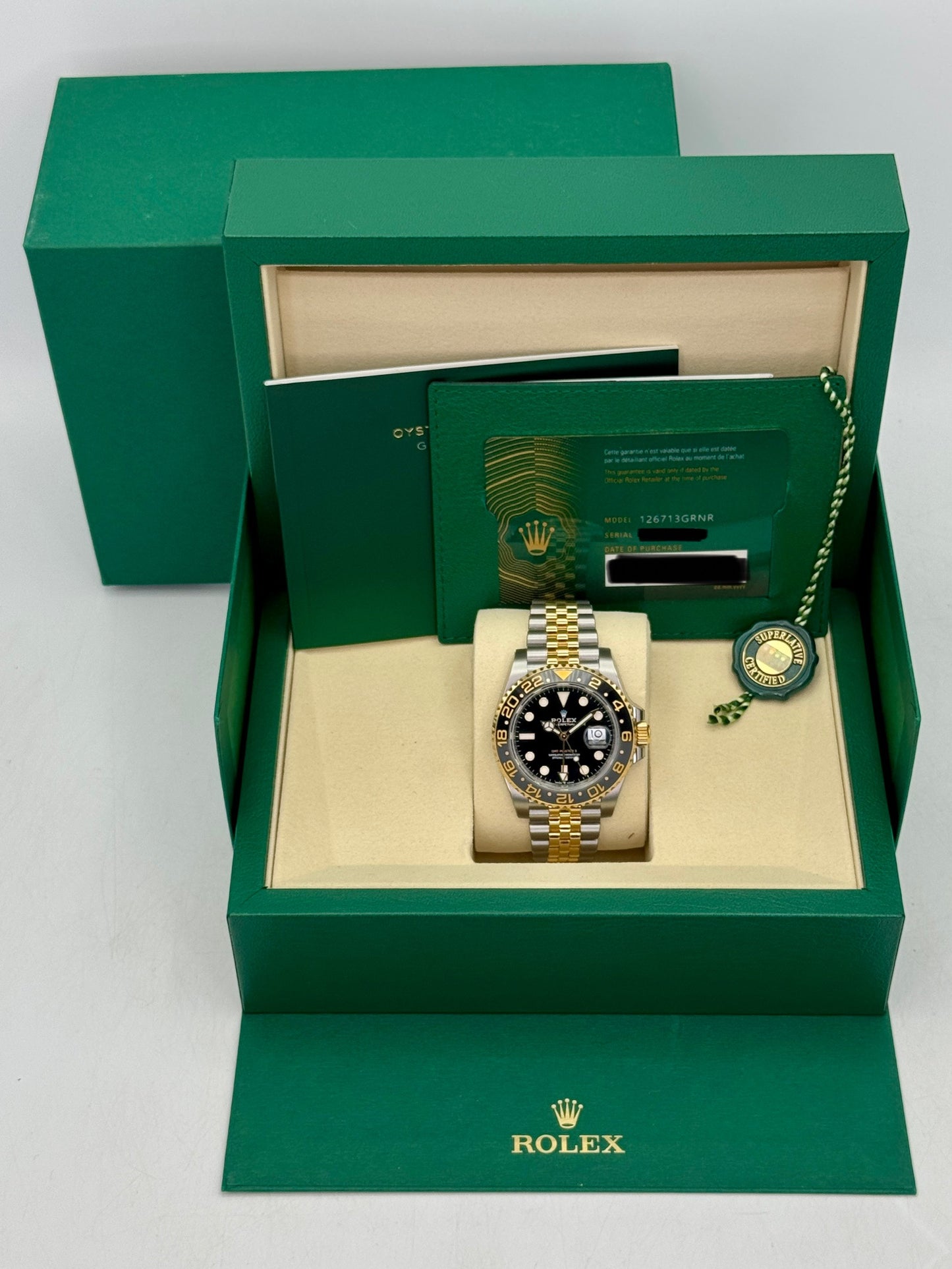 NEW 2026 Rolex GMT-Master II 40mm 126713GRNR Two-Tone Jubilee