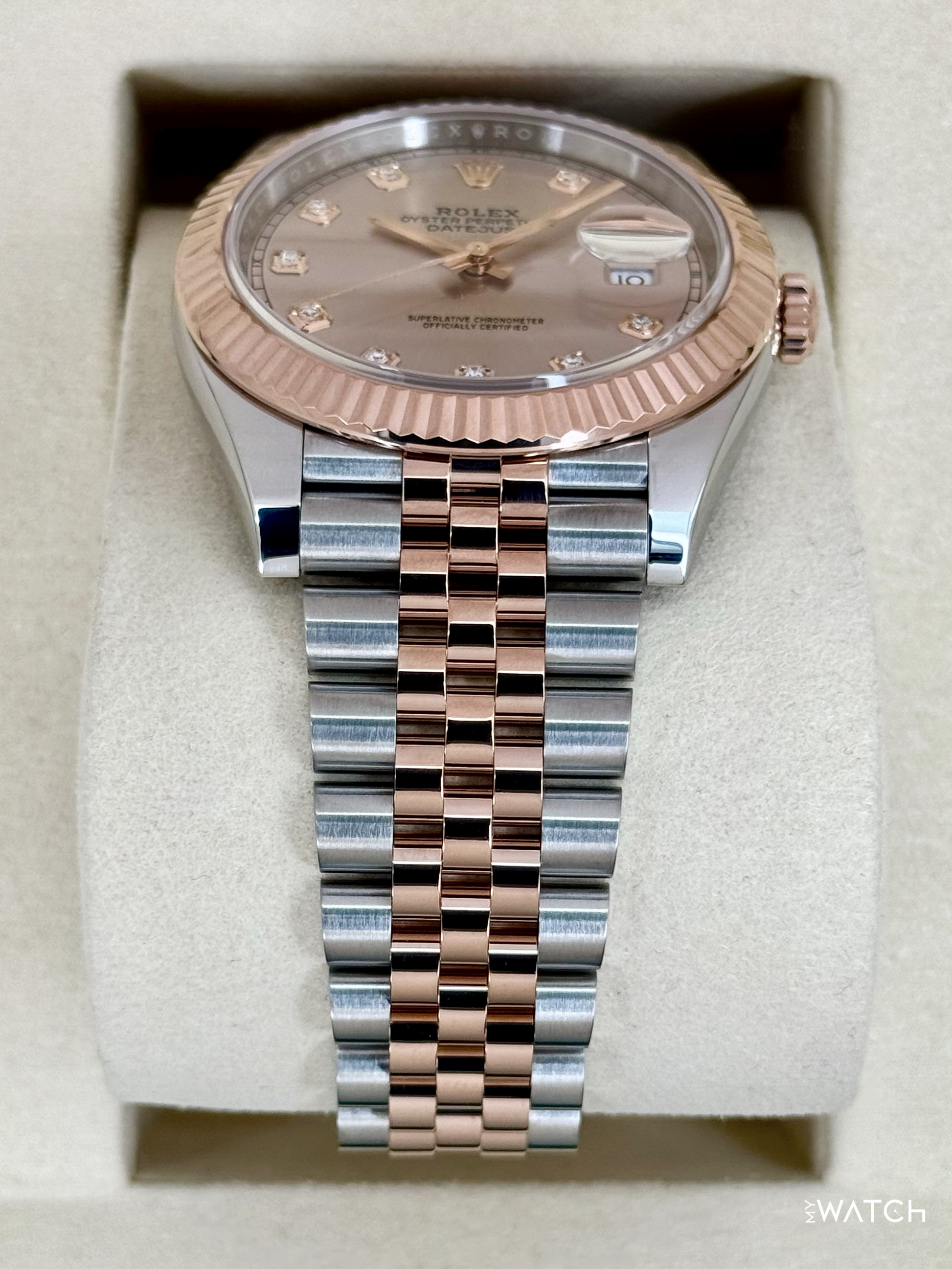 2025 Rolex Datejust 41mm 126331 Two-Tone Jubilee Sundust Diamond Dial - MyWatchLLC