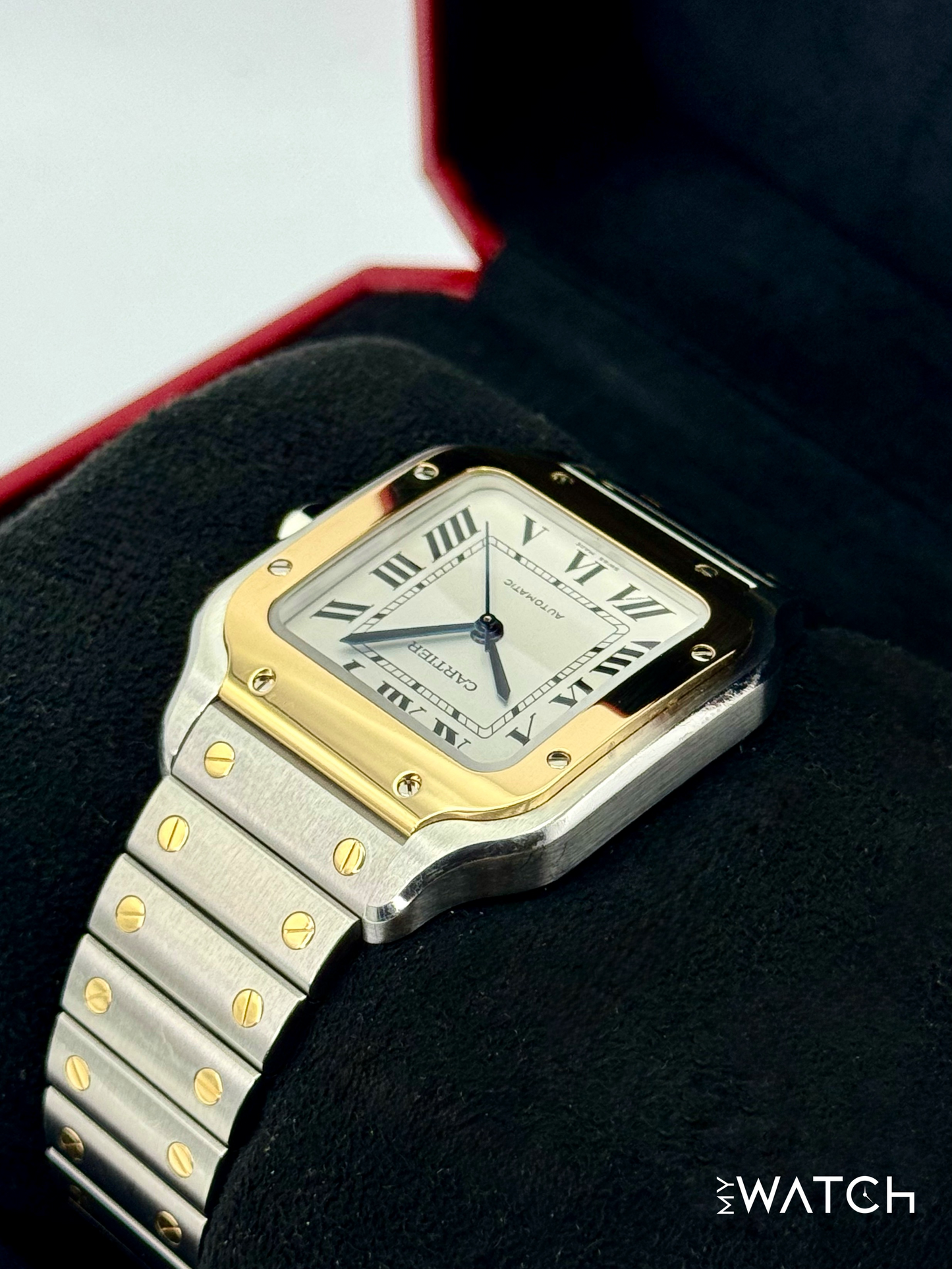 2020 Cartier Santos 35.1mm W2SA0007 Two-Tone White Dial