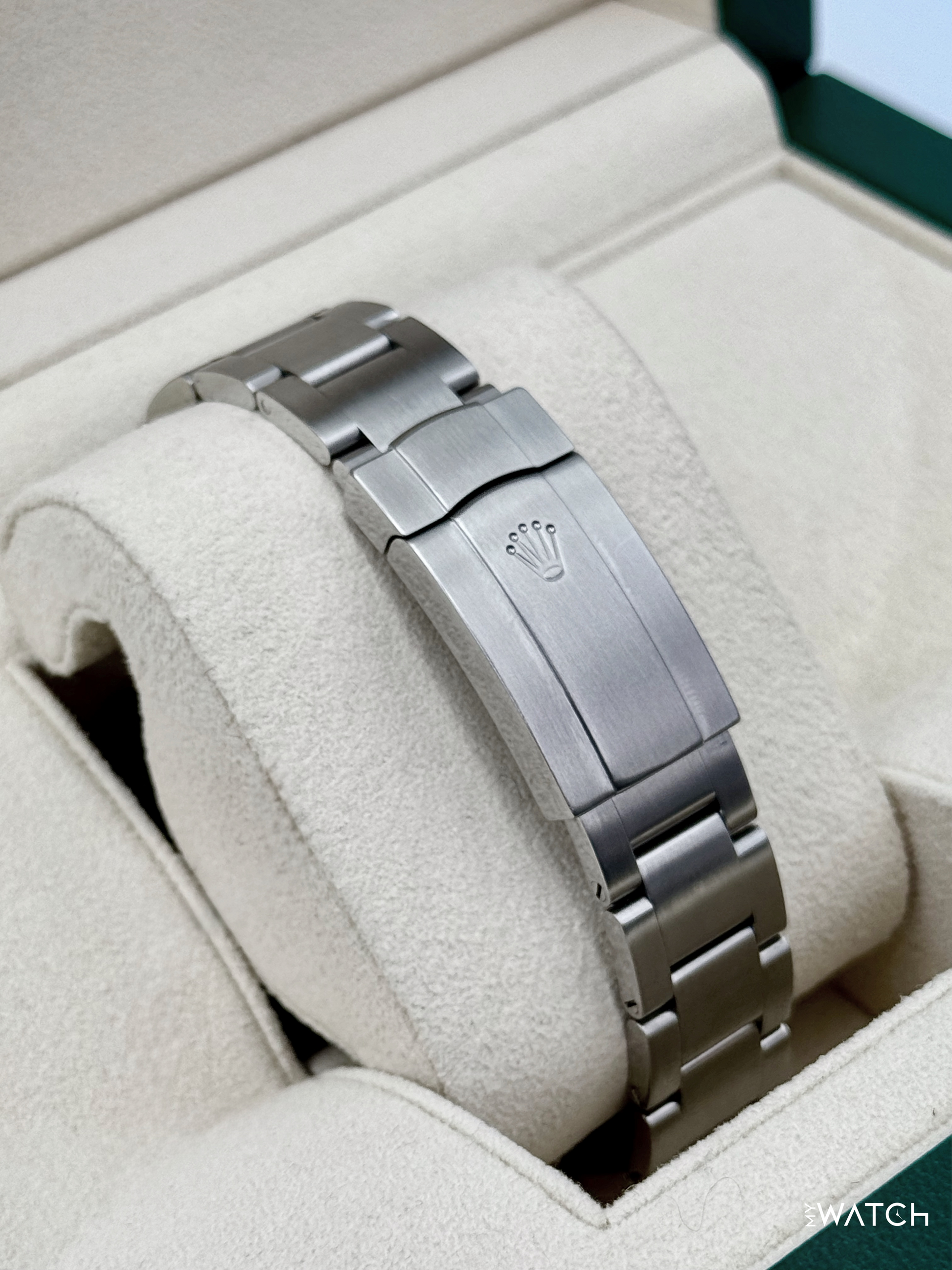 2019 Rolex Oyster Perpetual 39mm 114300 Stainless Steel White Dial - MyWatchLLC