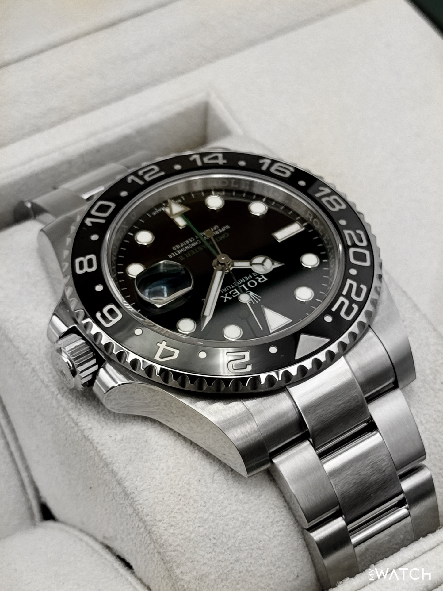 2018 Rolex GMT-Master II 40mm 116710LN Stainless Steel Black Dial - MyWatchLLC