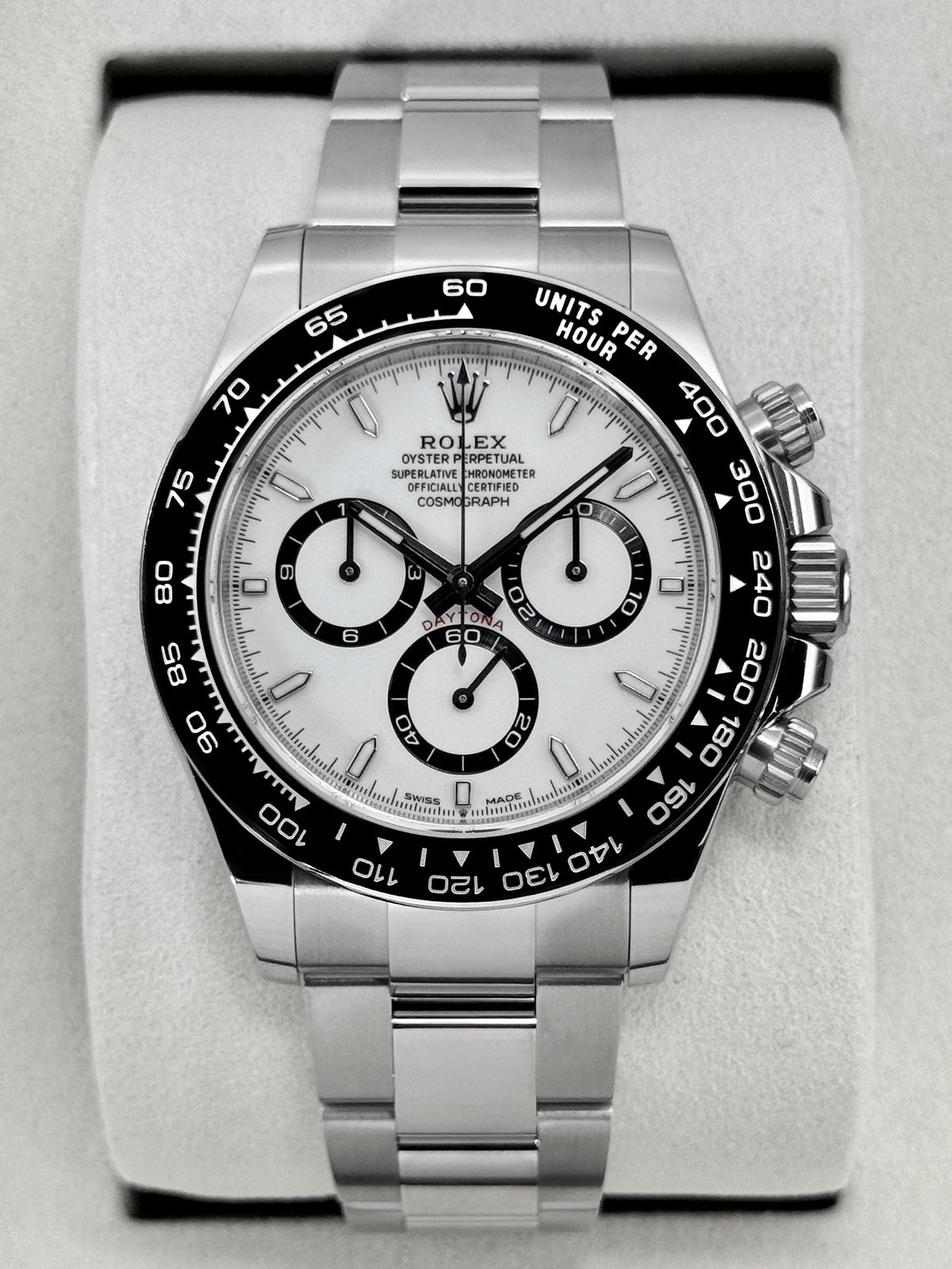 NEW 2026 Rolex Daytona 40mm 126500LN Stainless Steel Panda Dial (NEW STYLE CARD)