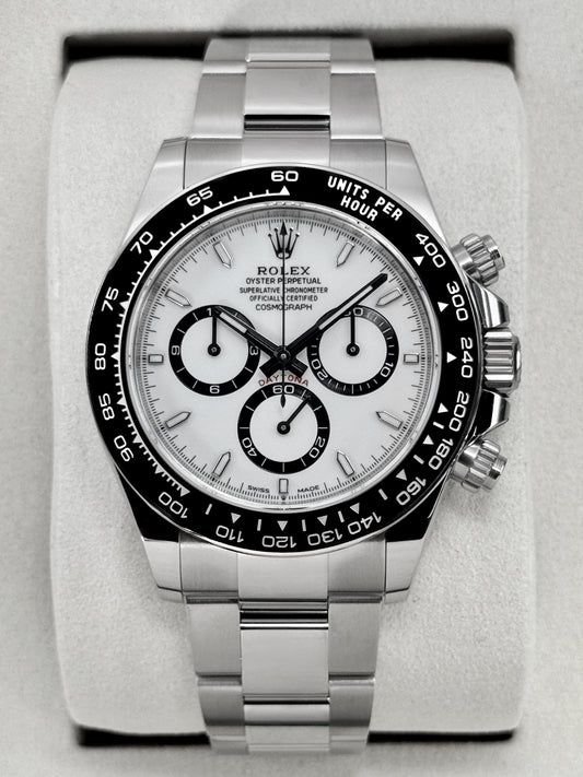 NEW 2026 Rolex Daytona 40mm 126500LN Stainless Steel Panda Dial (NEW STYLE CARD)