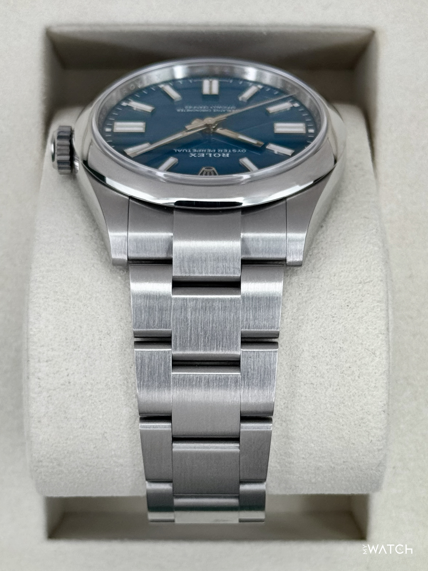 2025 Rolex Oyster Perpetual 41mm 134300 Med Blue Dial - MyWatchLLC