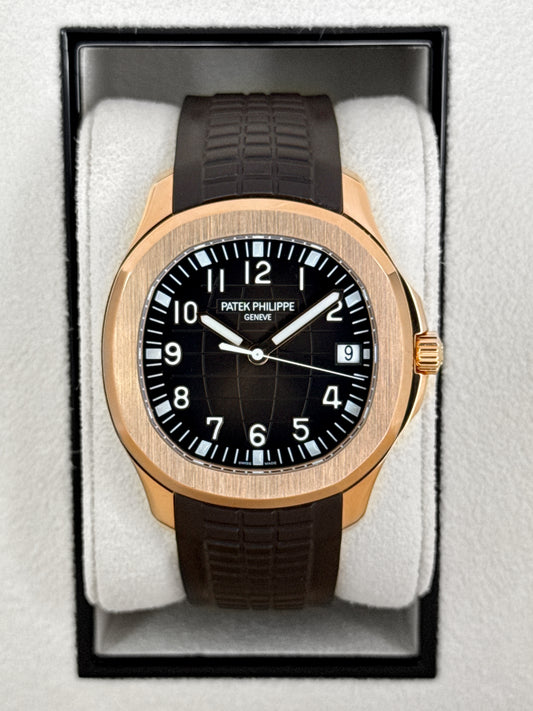 2023 Patek Philippe Aquanaut 40mm 5167R-001 Rose Gold Brown Dial