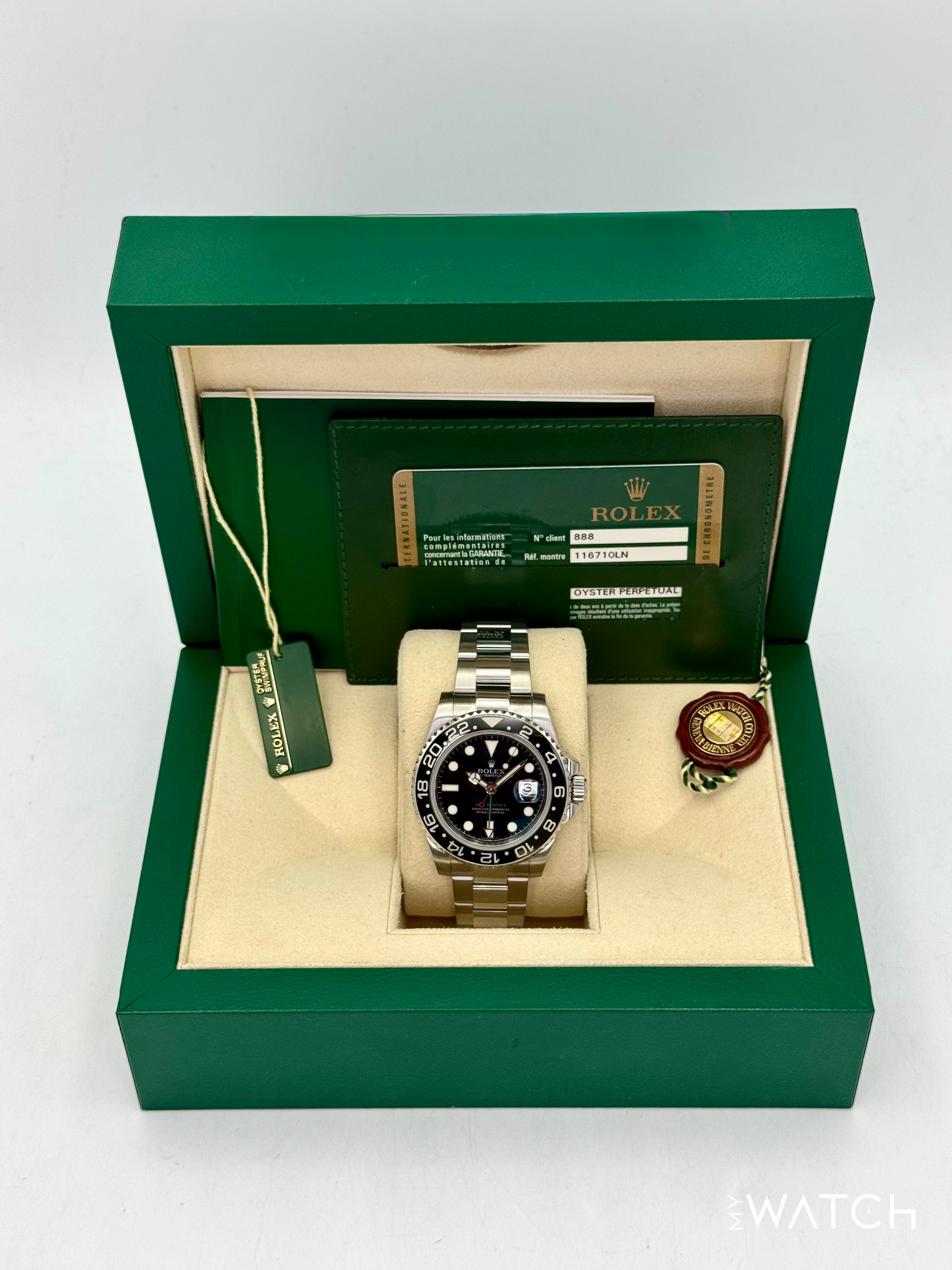 2007 Rolex GMT-Master II 40mm 116710LN Stainless Steel Black Dial