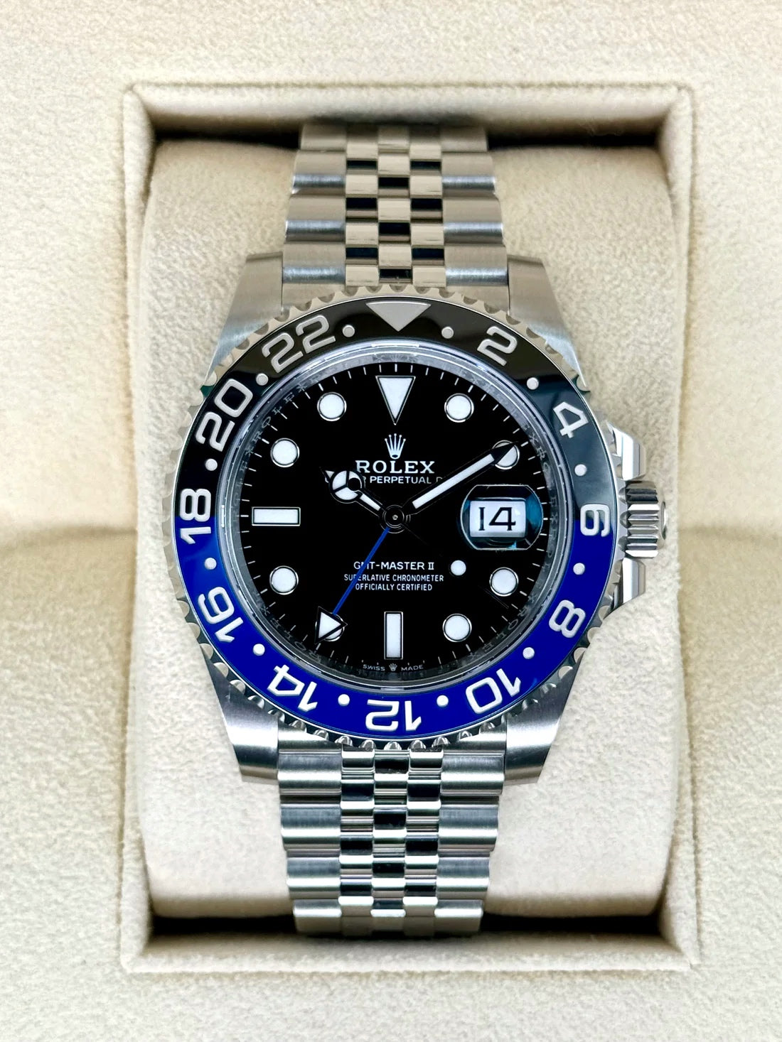 NEW 2024 Rolex GMT-Master II "Batgirl" 40mm 126710BLNR Jubilee