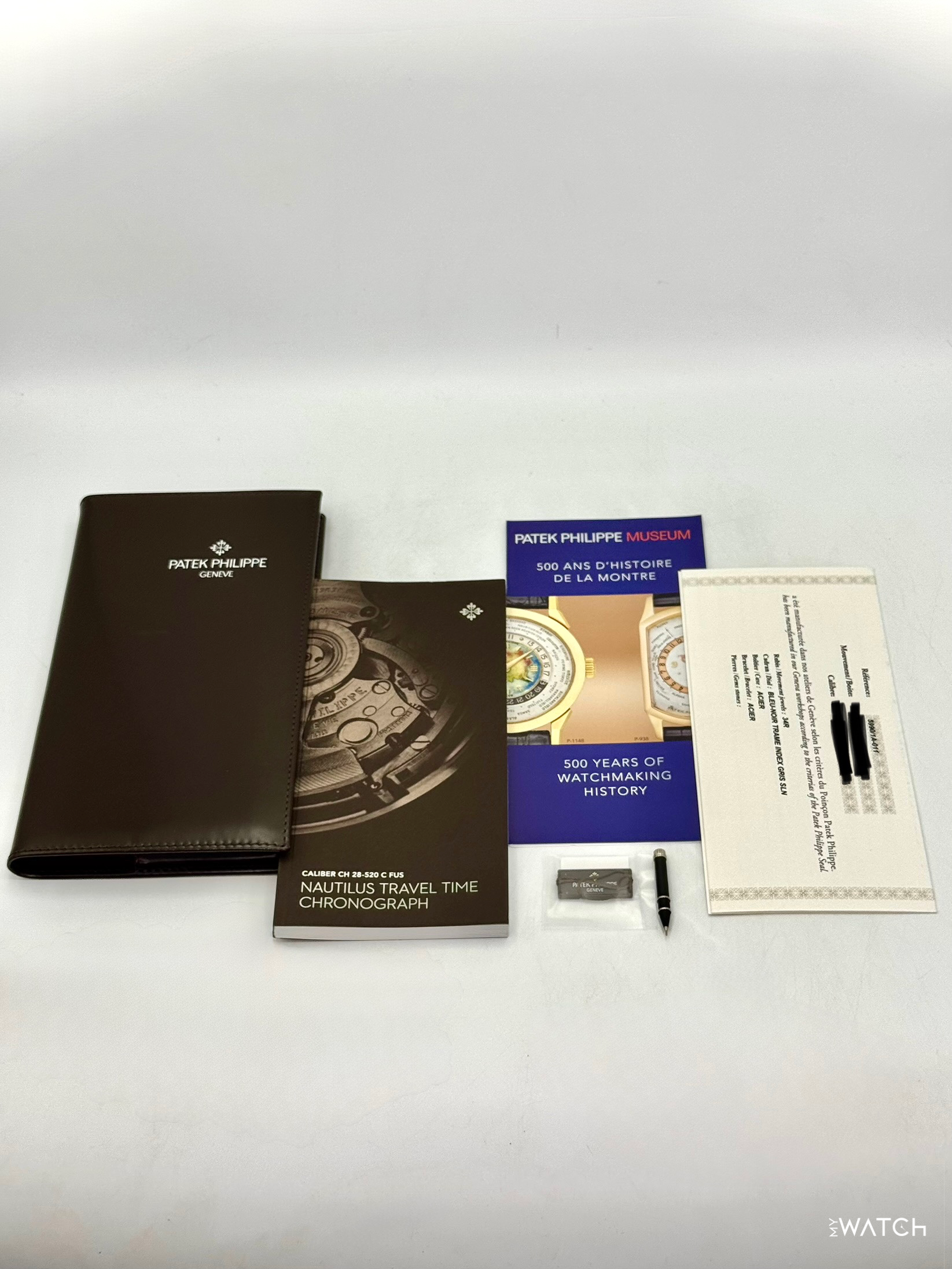 NEW 2026 Patek Philippe Nautilus Travel Time Chrono 40.5mm 5990 Blue-Noir Dial - MyWatchLLC
