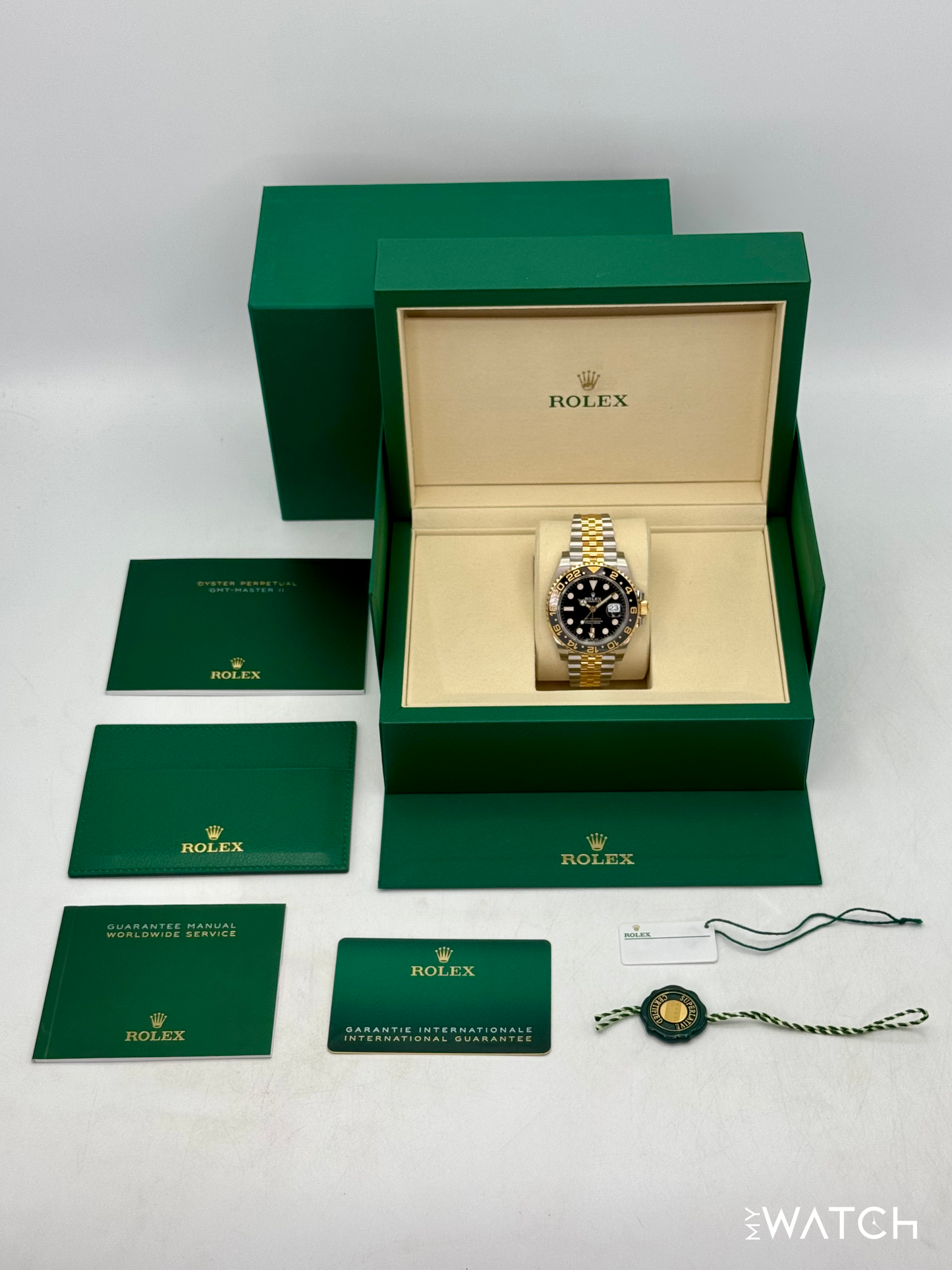 NEW 2025 Rolex GMT-Master II 40mm 126713GRNR Two-Tone Jubilee - MyWatchLLC