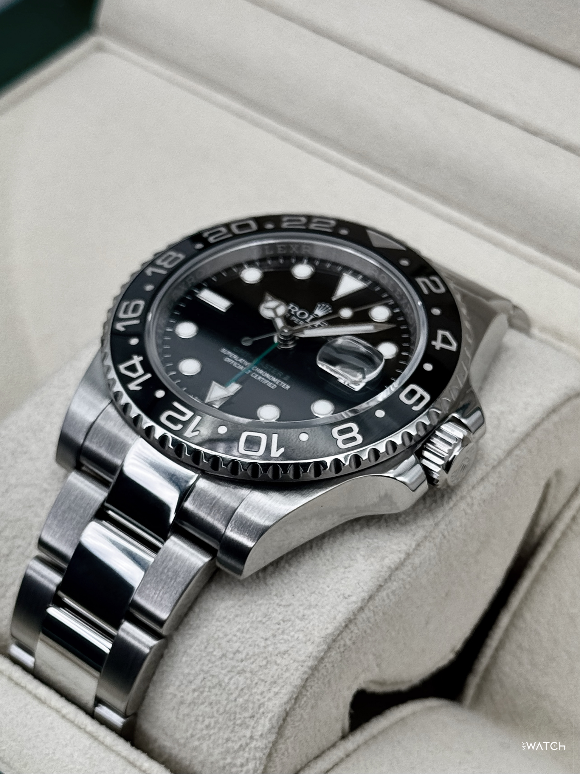 2016 Rolex GMT-Master II 40mm 116710LN Stainless Steel Black Dial - MyWatchLLC