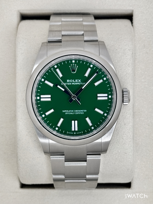 NEW 2025 Rolex Oyster Perpetual 41mm 134300 Green Dial - MyWatchLLC