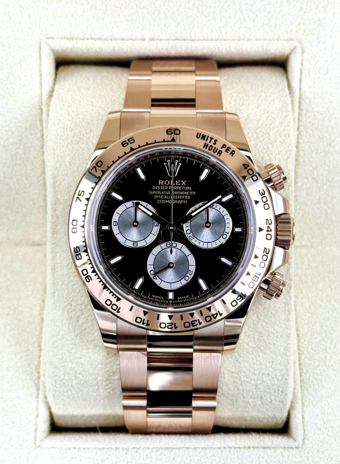 NEW 2024 Rolex Daytona 40mm 126505 Rose Gold Black Dial