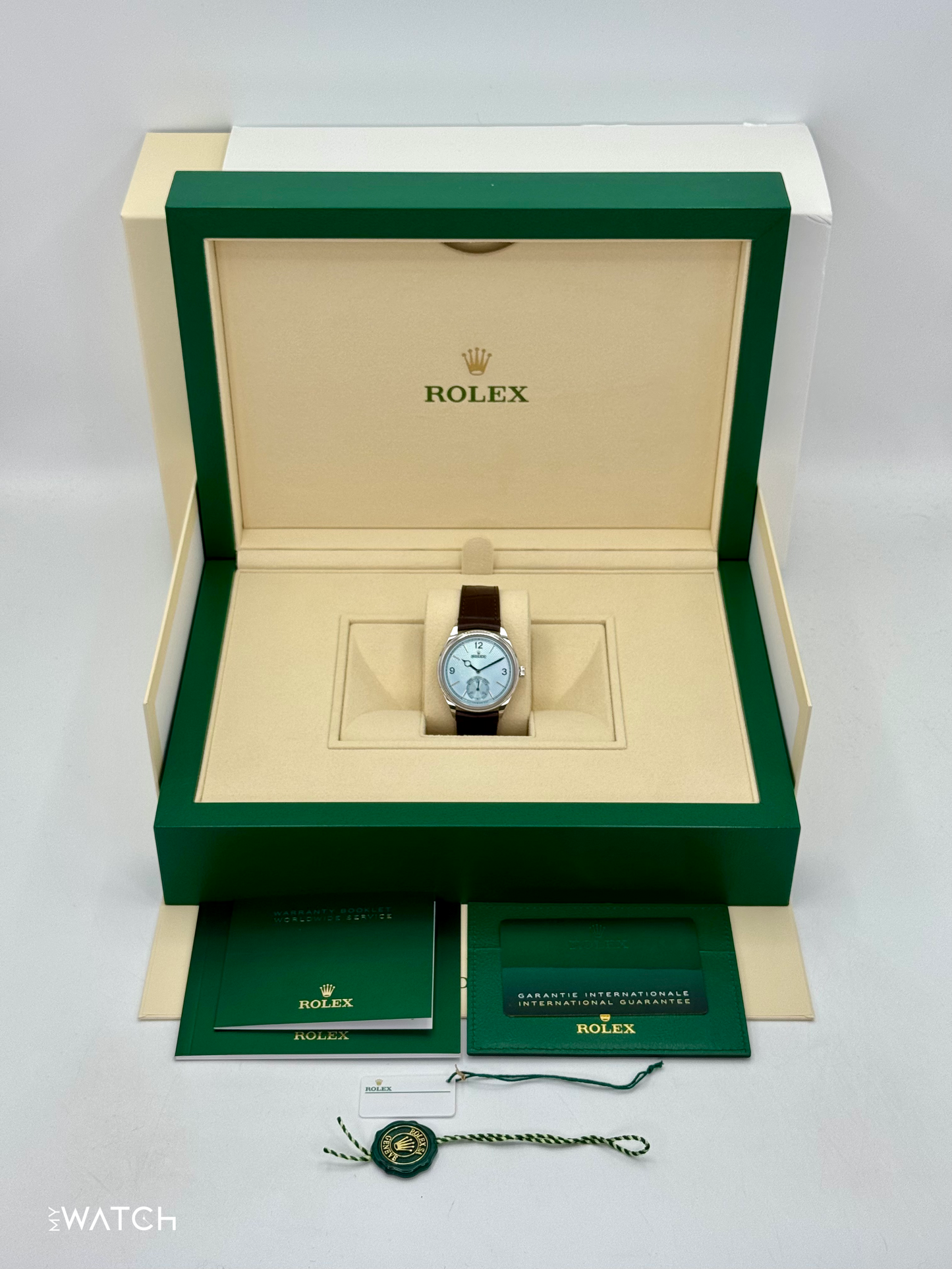 NEW 2025 Rolex 1908 39mm 52506 Platinum Ice Blue Dial