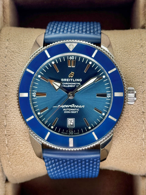 2025 Breitling Superocean Heritage II 46mm AB2020 Stainless Steel Blue Dial