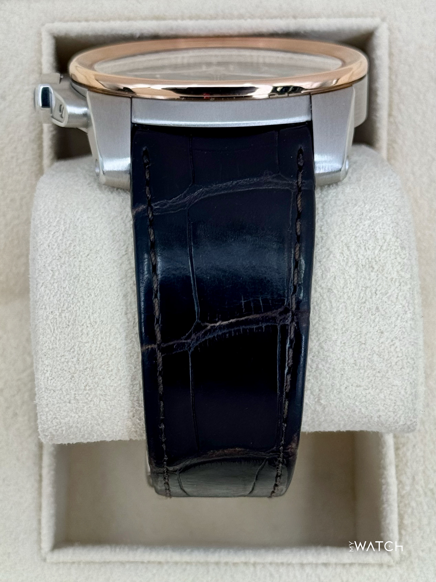 2012 Cartier Calibre De Cartier 42mm W7100051 Two-Tone Brown Dial - MyWatchLLC