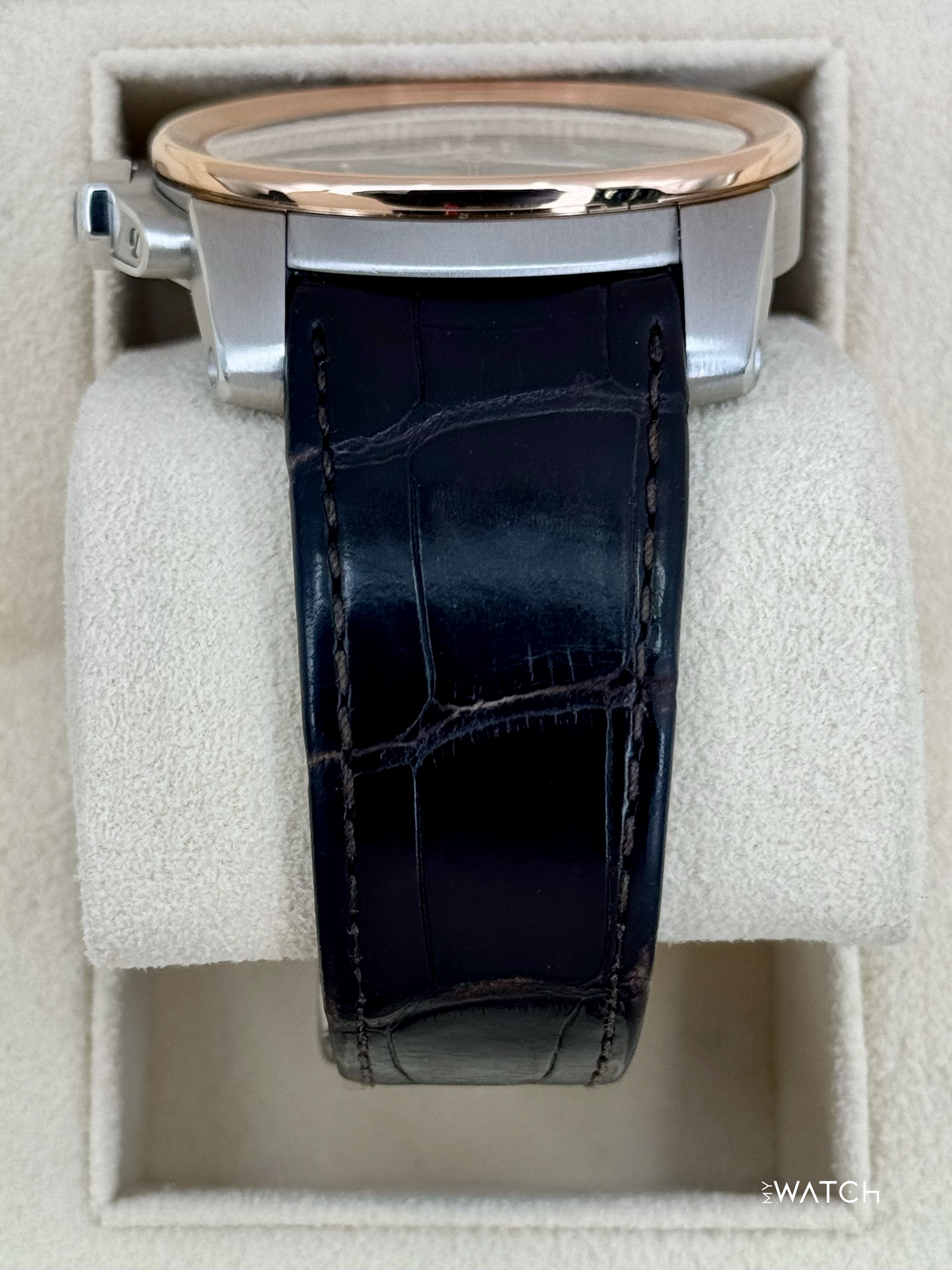 2012 Cartier Calibre De Cartier 42mm W7100051 Two-Tone Brown Dial - MyWatchLLC