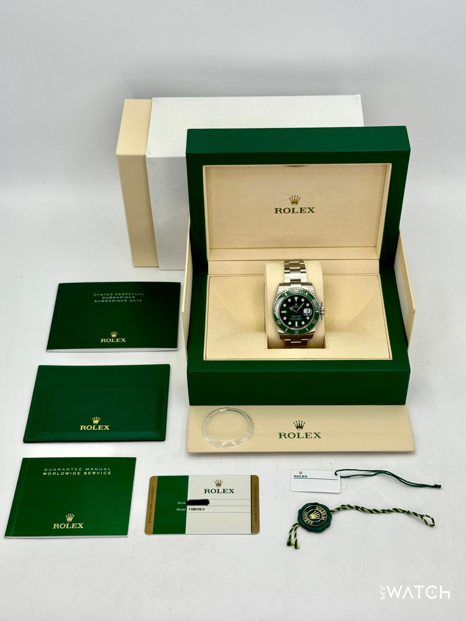 2016 Rolex Submariner “Hulk” 40mm 116610LV Green Dial - MyWatchLLC