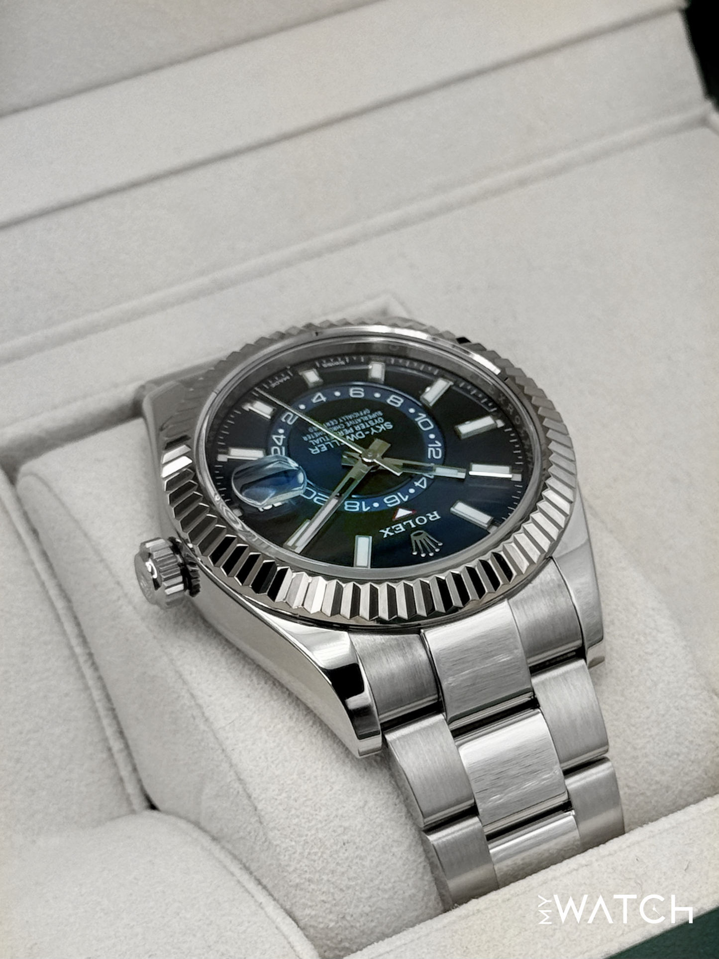 2022 Rolex Sky-Dweller 42mm 326934 Stainless Steel Oyster Blue Dial