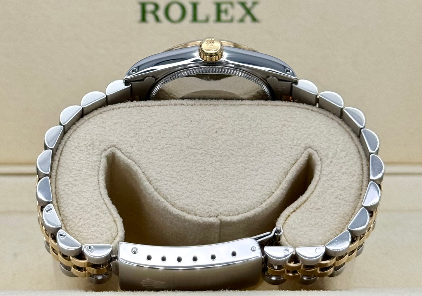 1991 Rolex Datejust 31mm 68273 Two-Tone Jubilee Champagne Diamond DIal