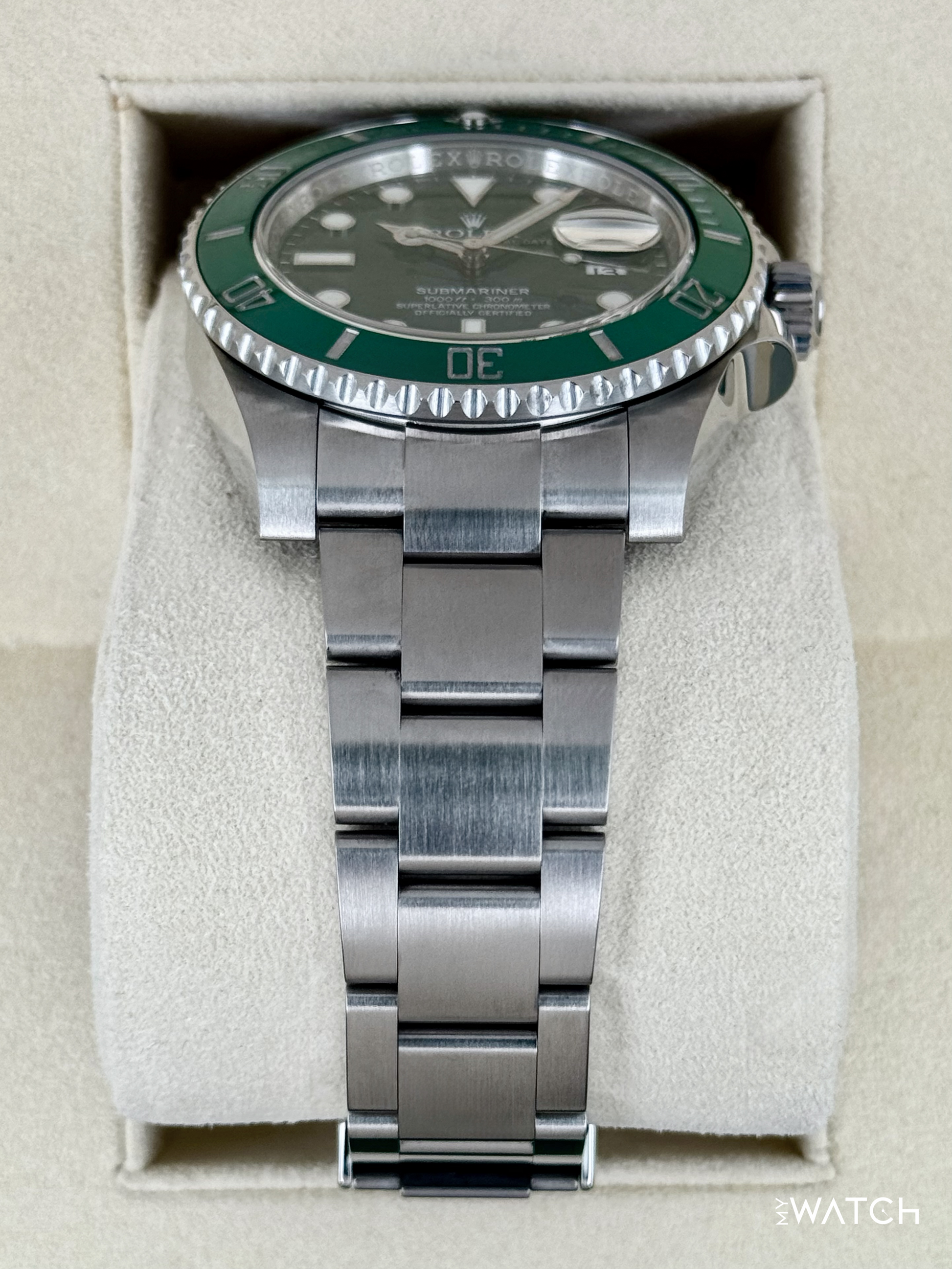 2016 Rolex Submariner “Hulk” 40mm 116610LV Green Dial - MyWatchLLC