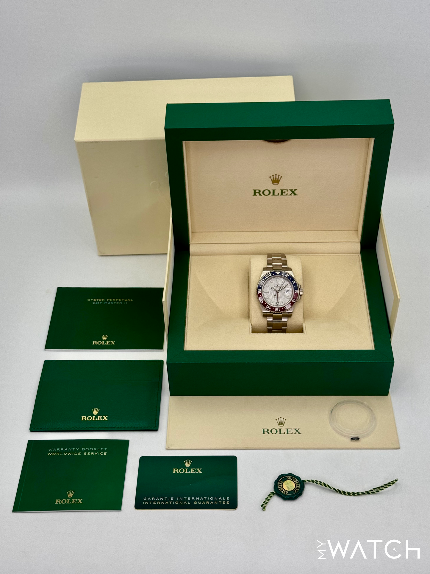 2021 Rolex GMT-Master II "Pepsi" 40mm 126719BLRO Meteorite Dial