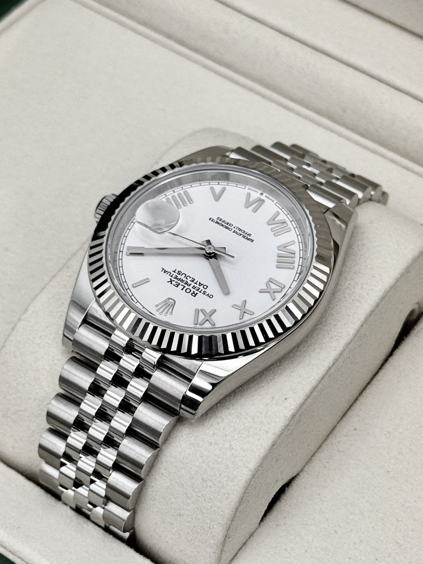 NEW 2026 Rolex Datejust 41mm 126334 Stainless Steel Jubilee White Roman Numeral Dial (STICKERED)