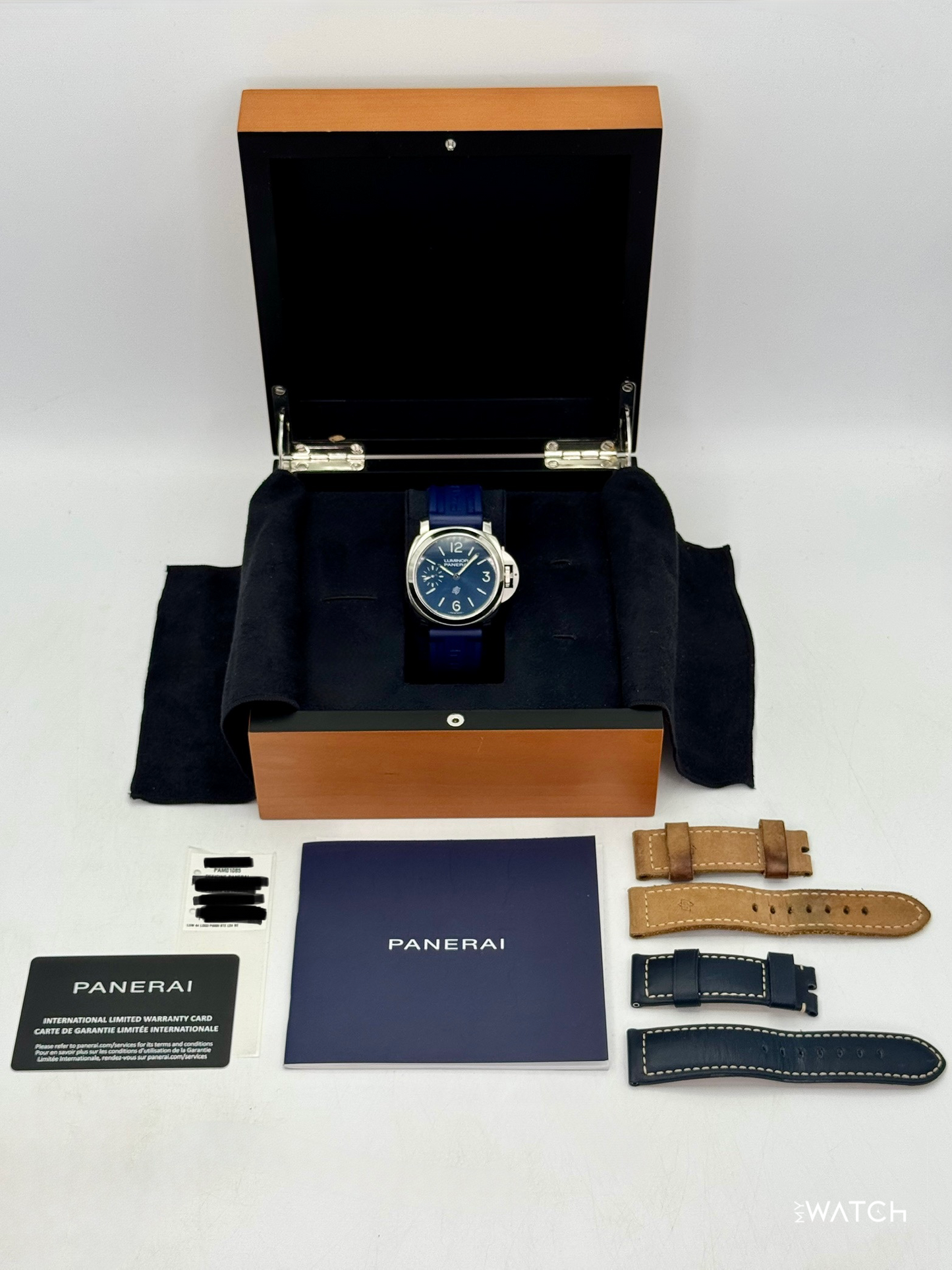2023 Panerai Luminor Blu Mare 44mm PAM01085 Stainless Steel Blue Dial - MyWatchLLC