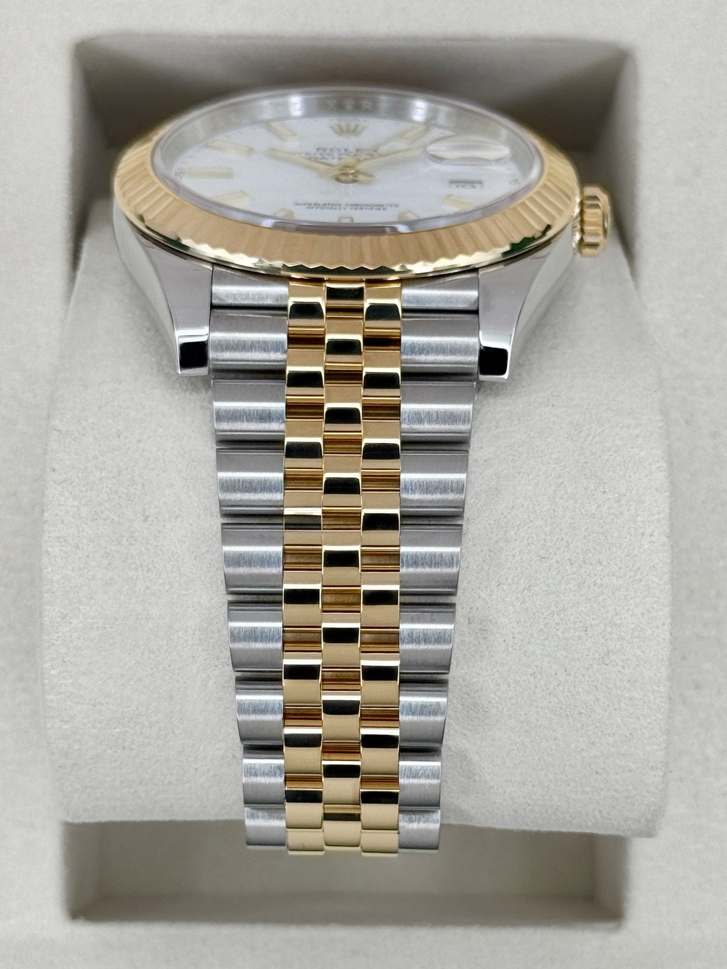 2025 Rolex Datejust 41mm 126333 Two-Tone Jubilee White Dial