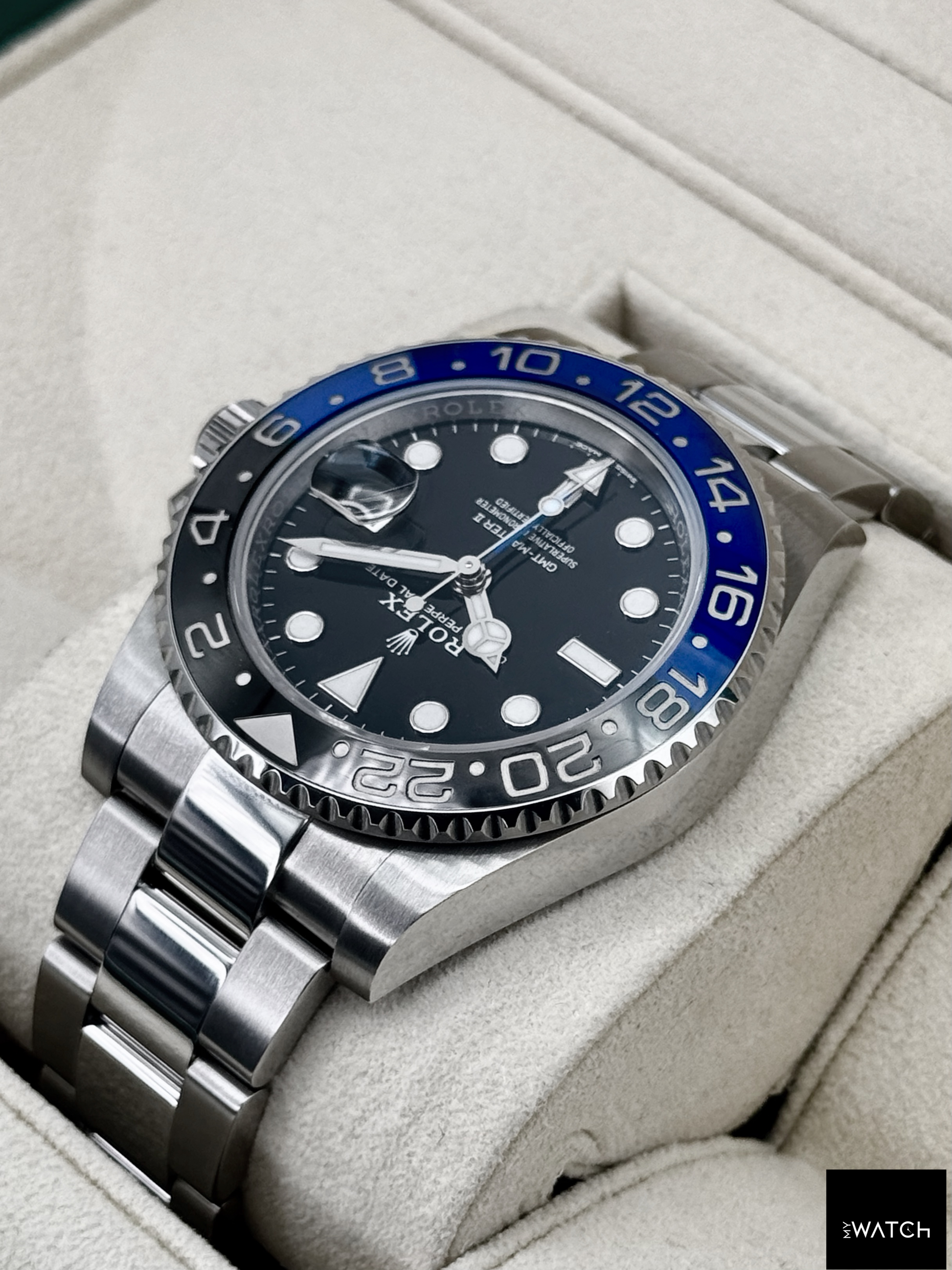2022 Rolex GMT-Master II "Batman" 40mm 126710BLNR Oyster - MyWatchLLC