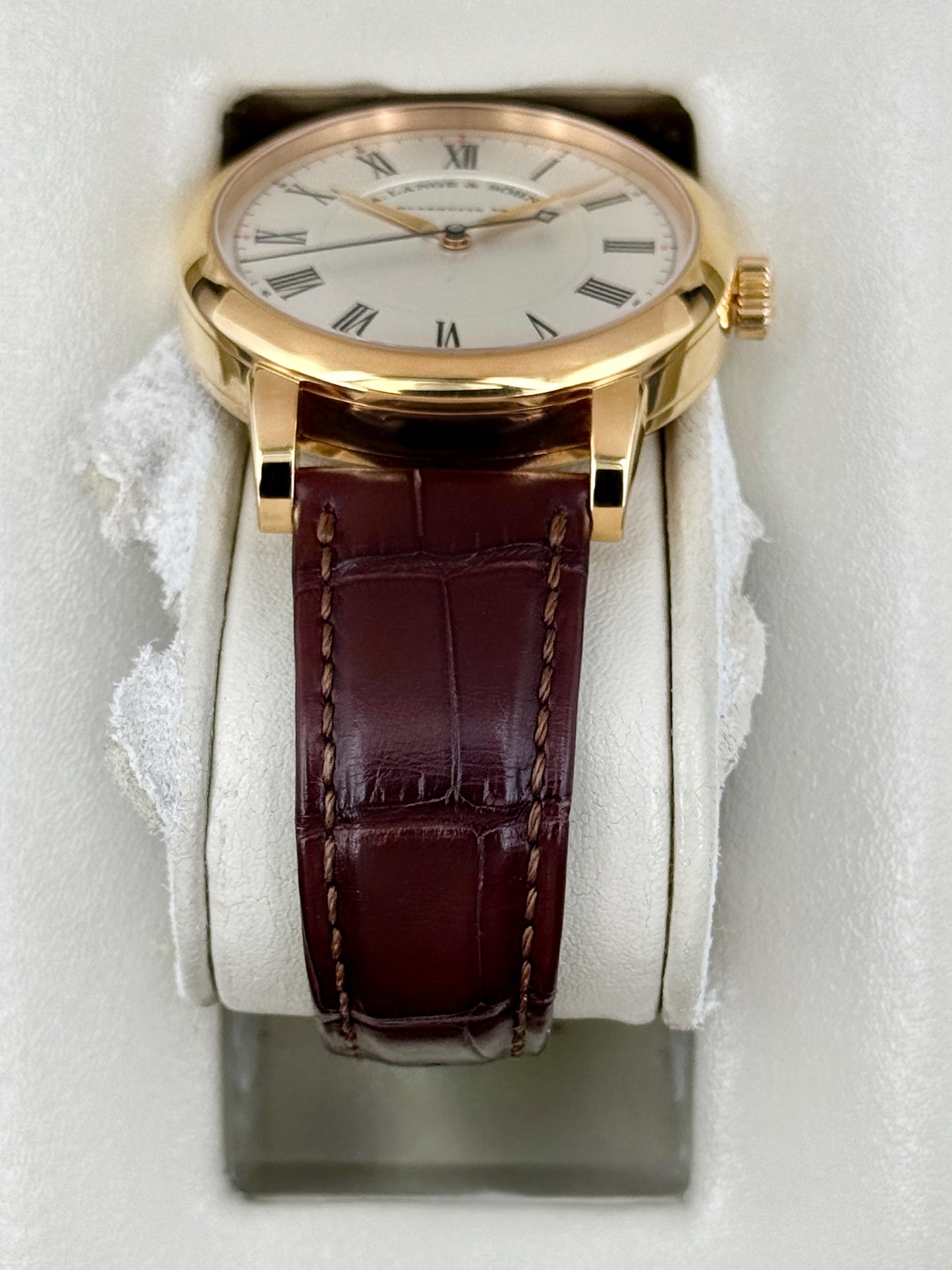 2007 A. Longe & Shone Richard Lange 40.5mm 232.032 Rose Gold Silver Dial