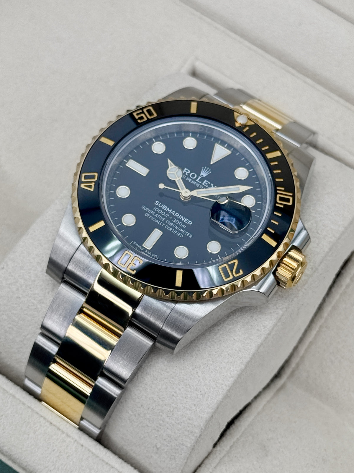 2019 Rolex Submariner 41mm 116613LN Two-Tone Black Dial